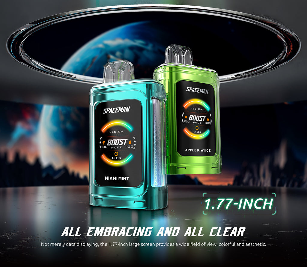 Smok Spaceman Prism 20k Disposable Vape Screen Display