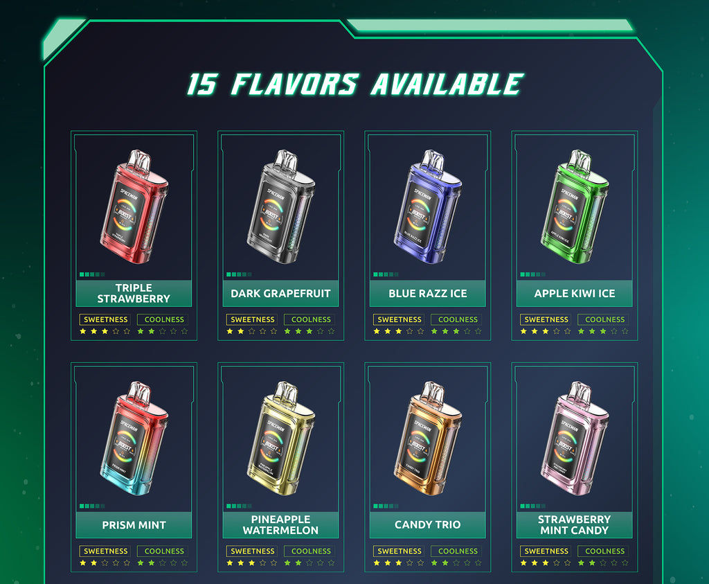 Smok Spaceman Prism 20k Disposable Vape Flavors