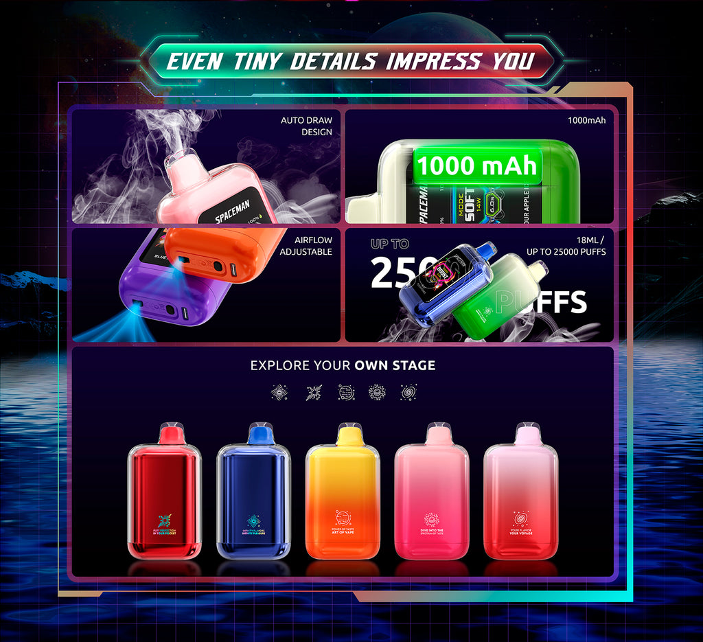 Spaceman Nebula 25K Puff Disposable Vape