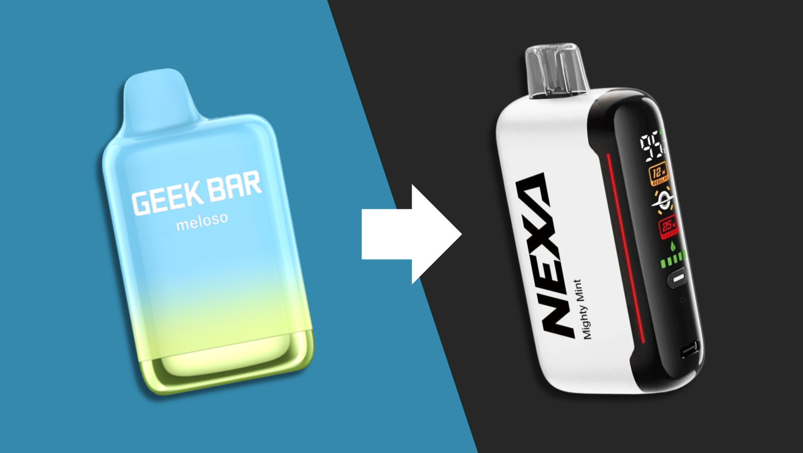 Stone Freeze Geek Bar Meloso Replacement Nexa N20000 Disposable Vape