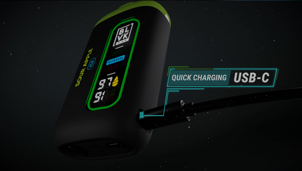 BLVK BAR QUICK CHARGING POWER MODES
