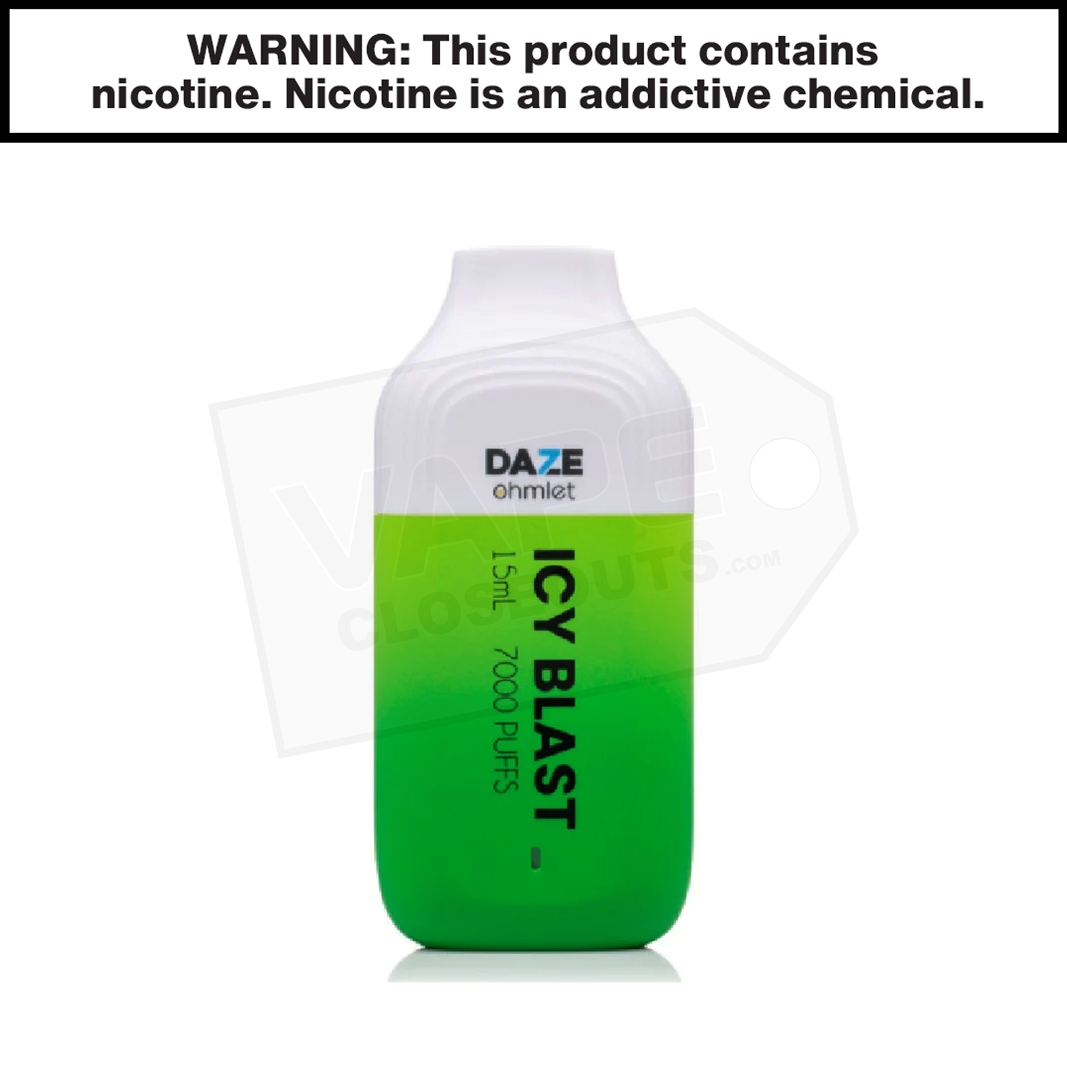 7 Daze Ohmlet | Icy Blast |  7000 Puff Disposable Vape