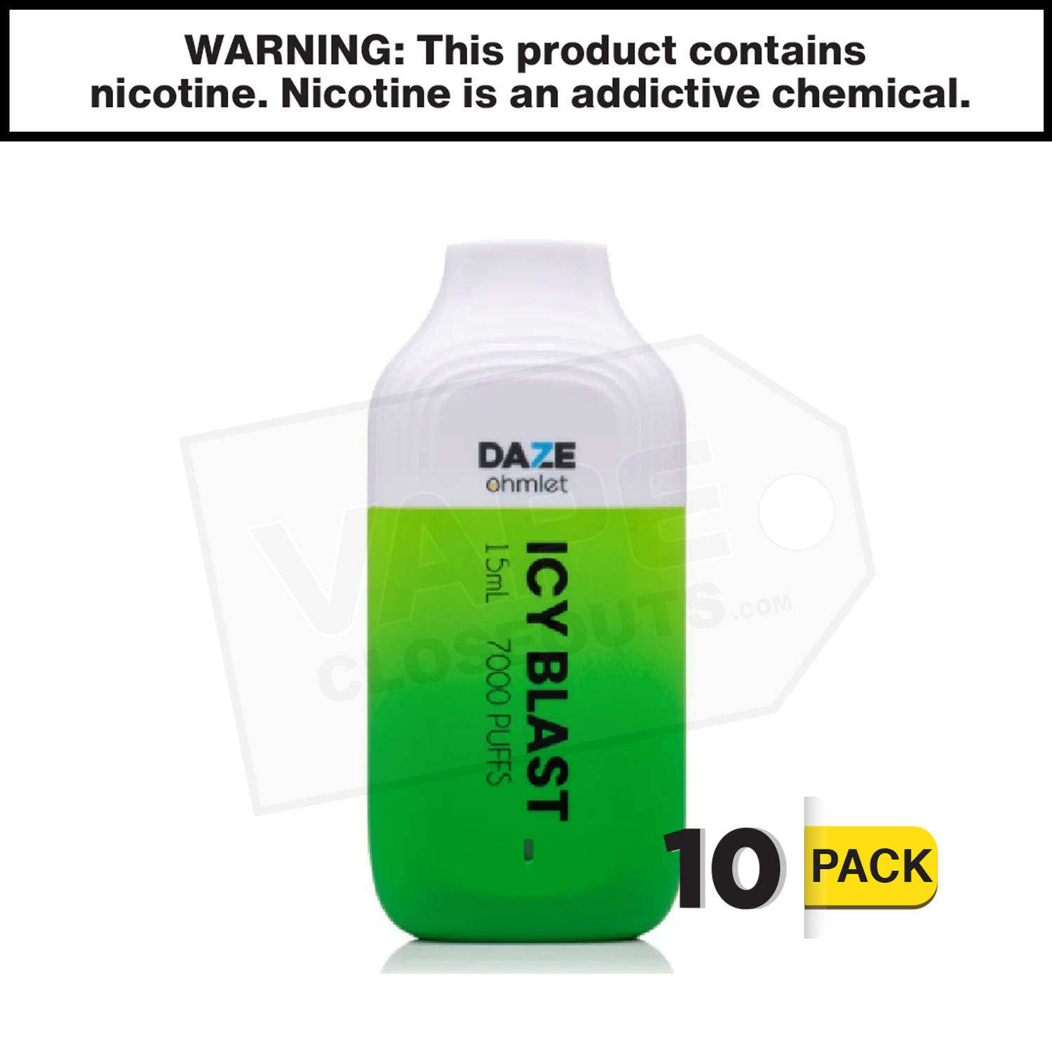 7 Daze Ohmlet | Icy Blast |  7000 Puff Disposable Vape — image 2