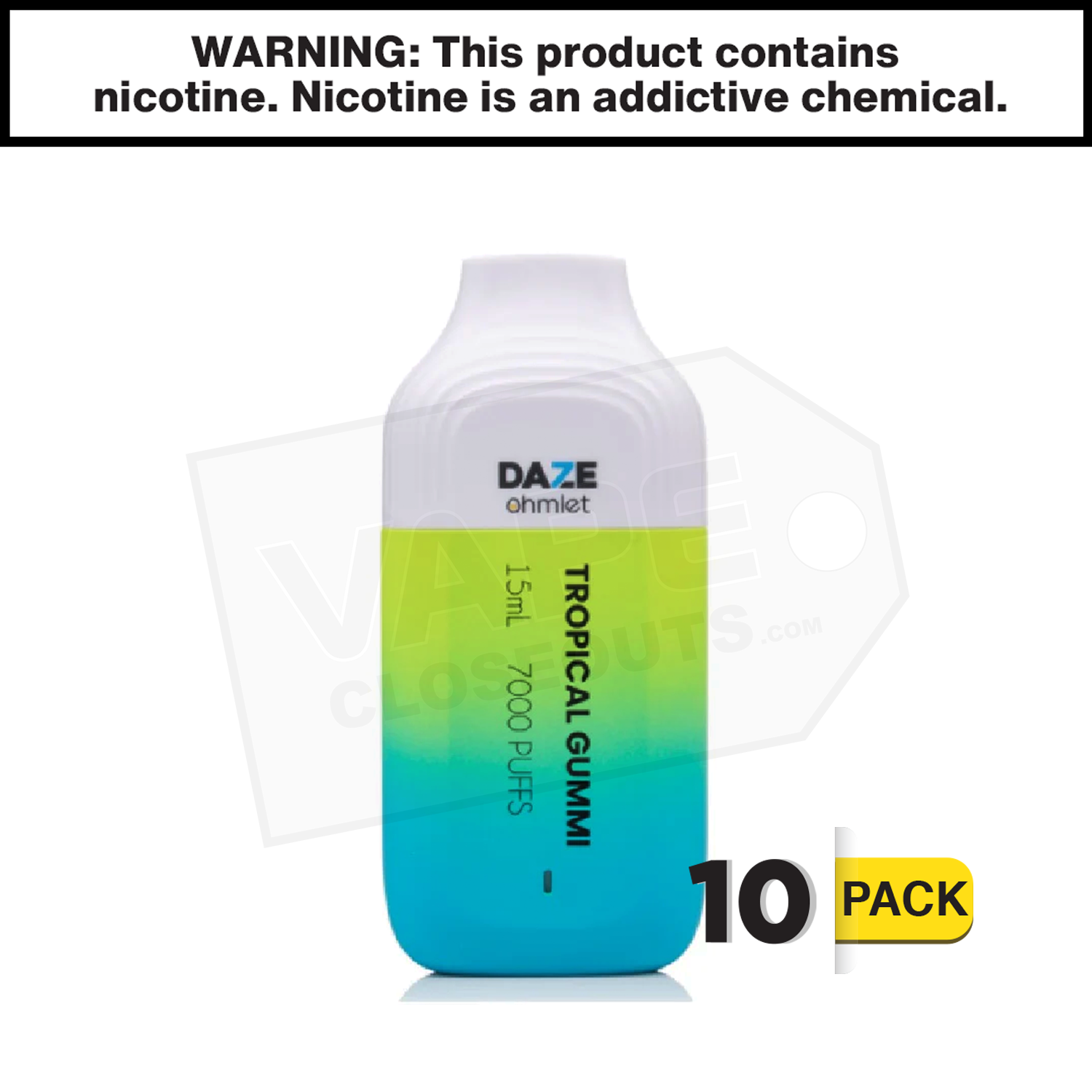 7 Daze Ohmlet | Tropical Gummi |  7000 Puff Disposable Vape — image 2
