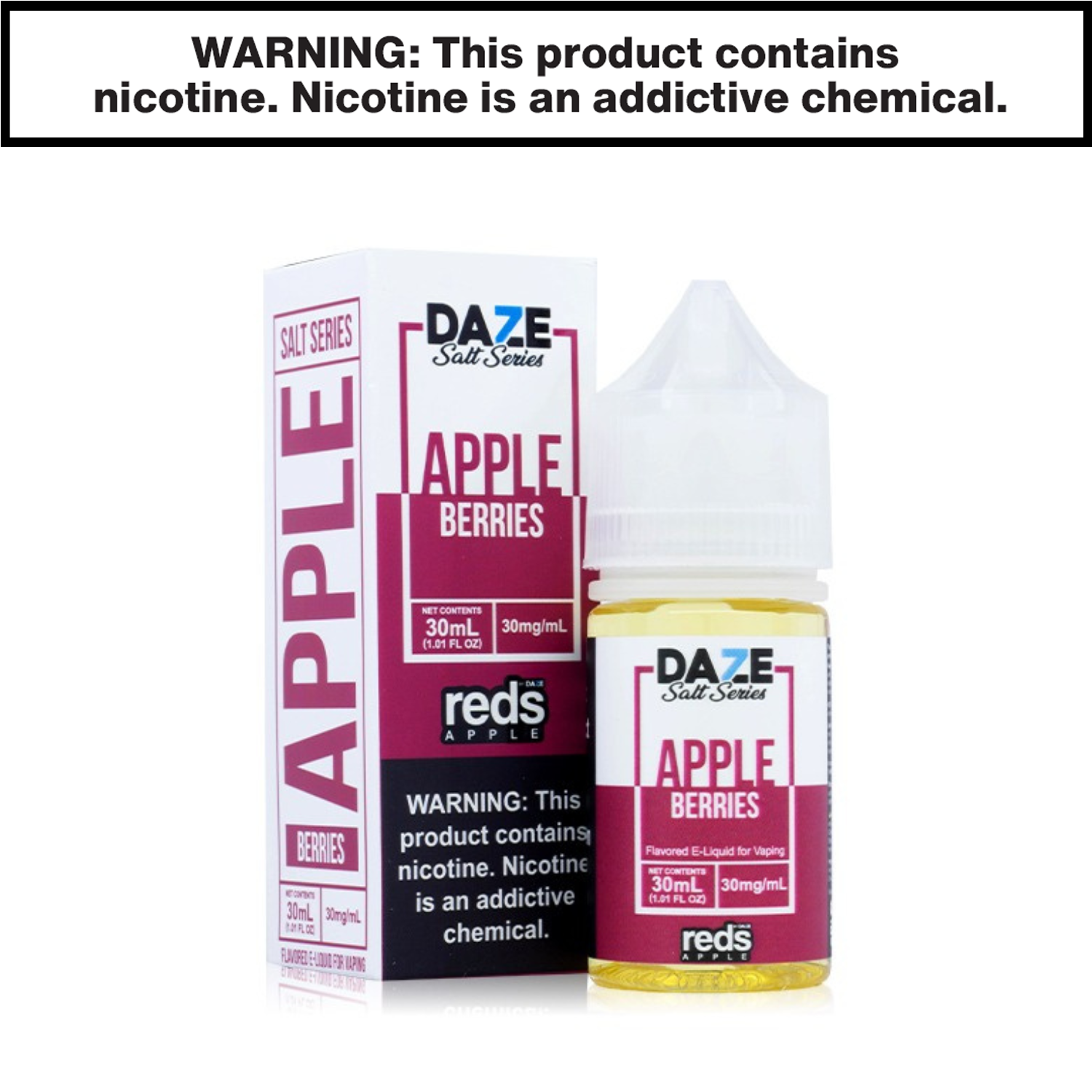 7 Daze Reds eJuice 30mL Salt Nic — image 4