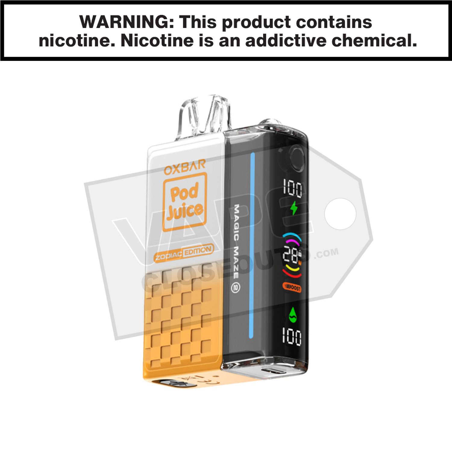 Blue Razzle Pop Oxbar Magic Maze 2 30K Disposable Vape