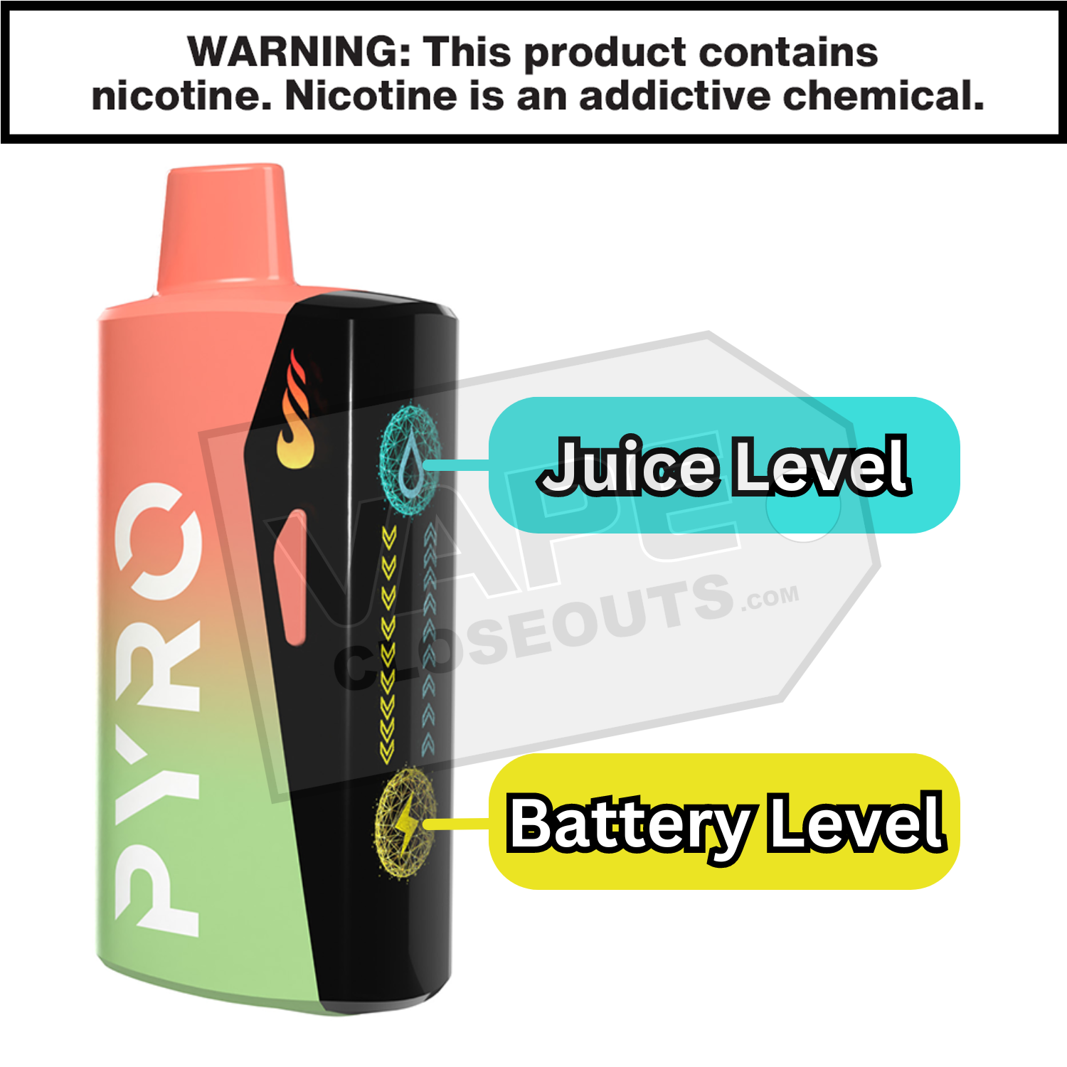 Strawberry Mango Pyro Boost 25K Disposable Vape — image 3