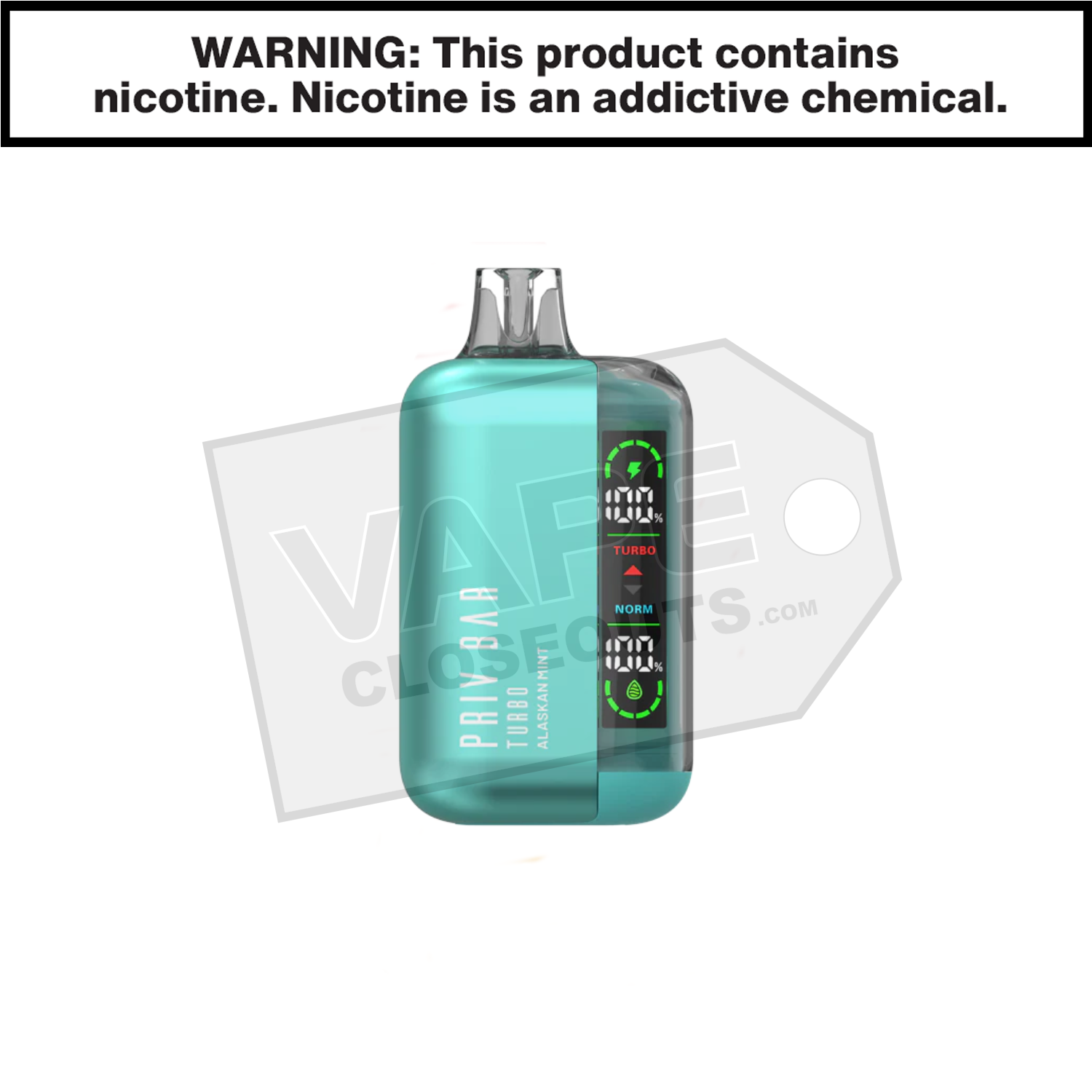 Alaskan Mint Priv Bar Turbo 15K Disposable Vape By SMOK