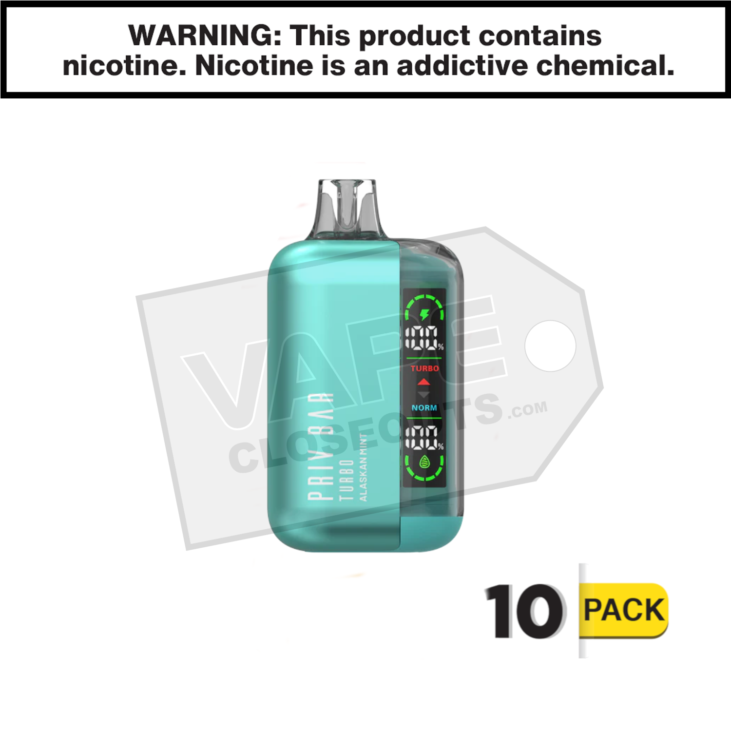 Alaskan Mint Priv Bar Turbo 15K Disposable Vape By SMOK — image 2