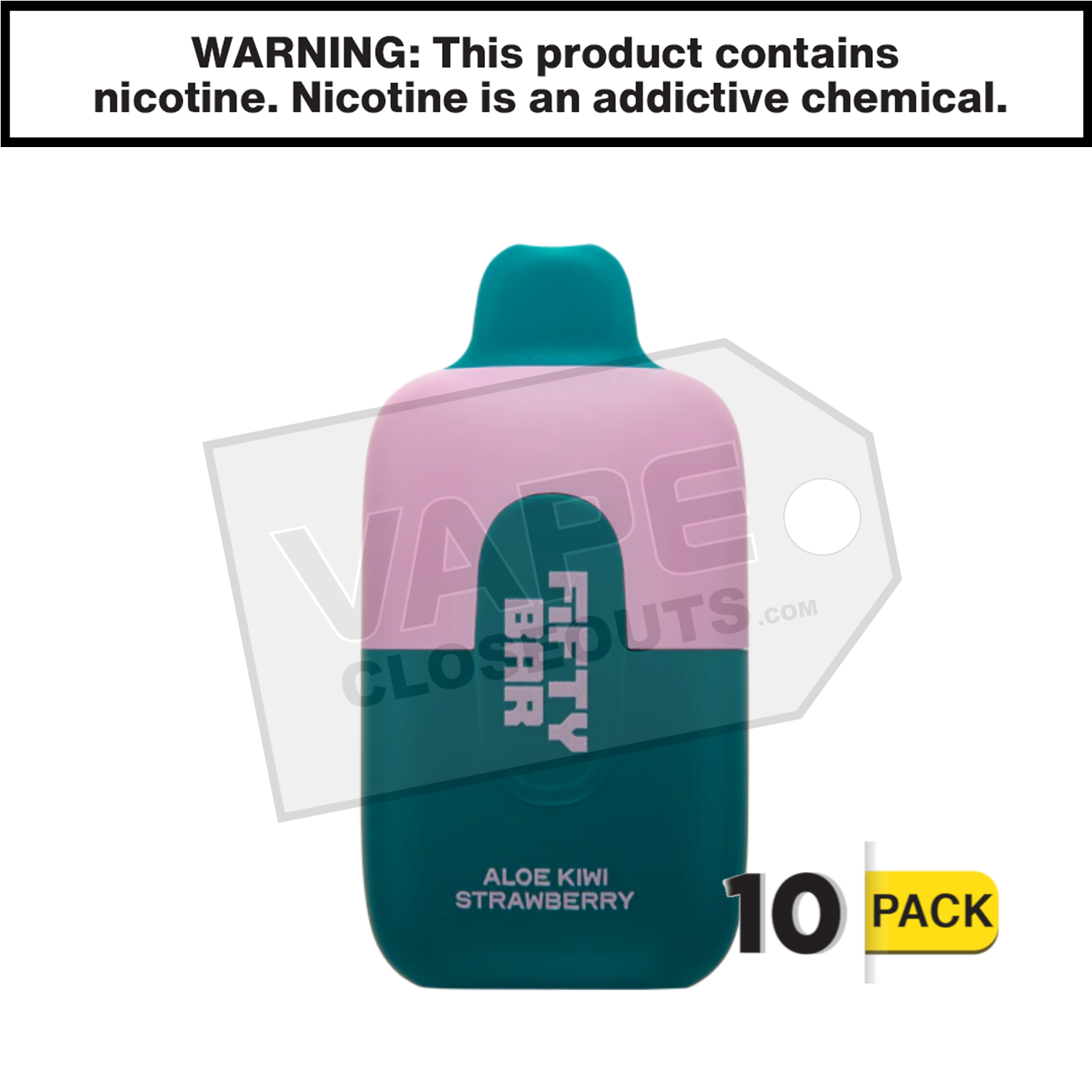 Aloe Kiwi Strawberry Fifty Bar Beard Vape — image 2