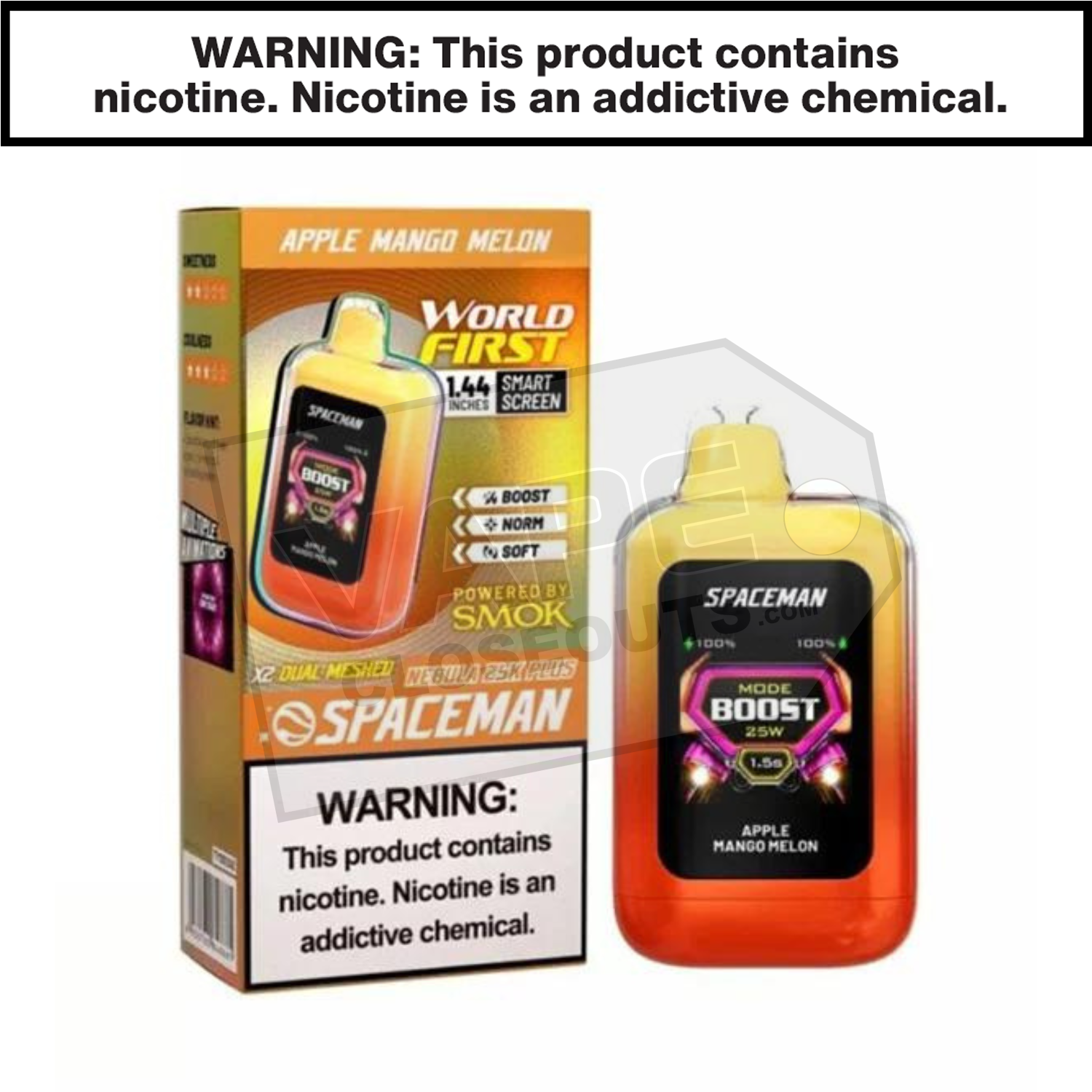 Apple Mango Melon Spaceman Nebula 25K Plus Disposable Vape