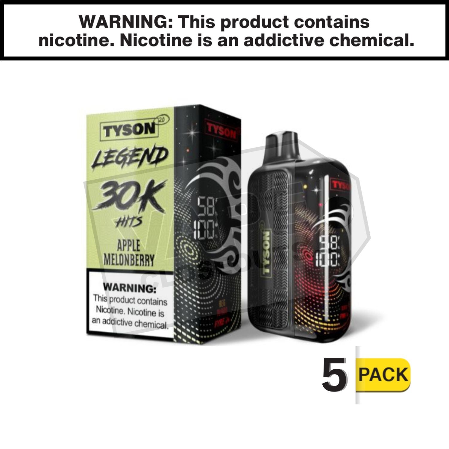 Apple Melonberry Tyson 2.0 Legend 30k Disposable Vape