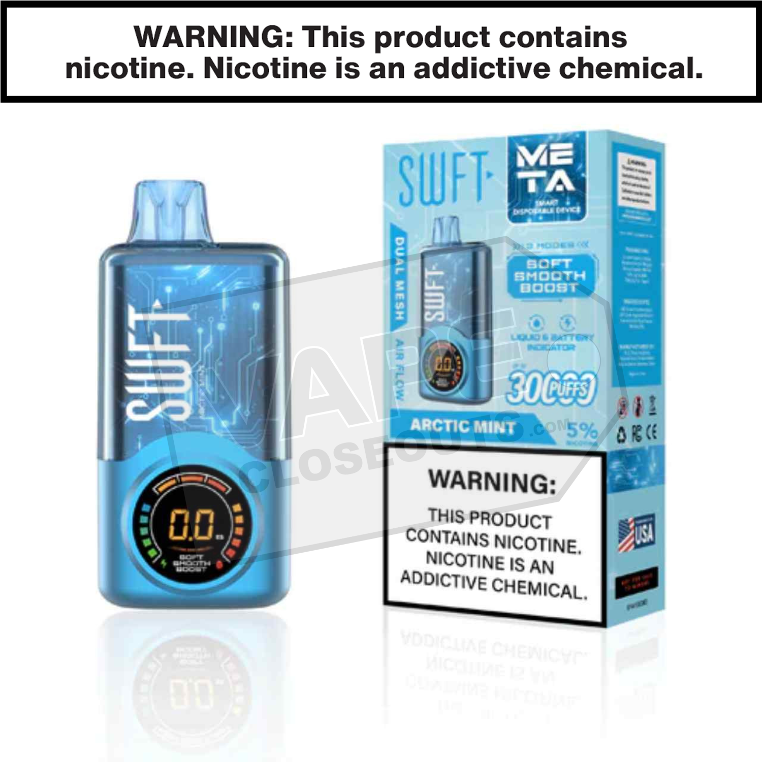 Arctic Mint SWFT Meta 30K Disposable Vape