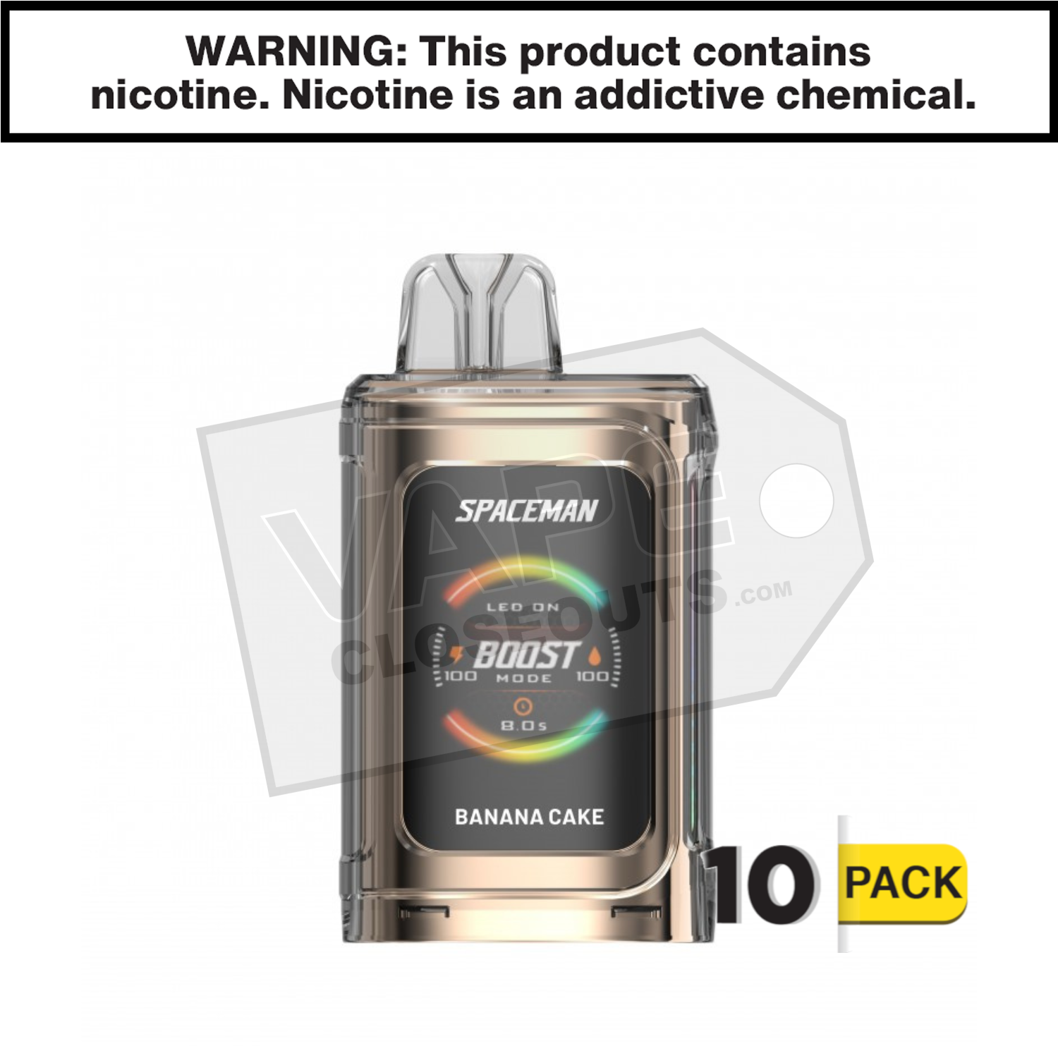 Banana Cake Spaceman Prism 20k Disposable Vape — image 2