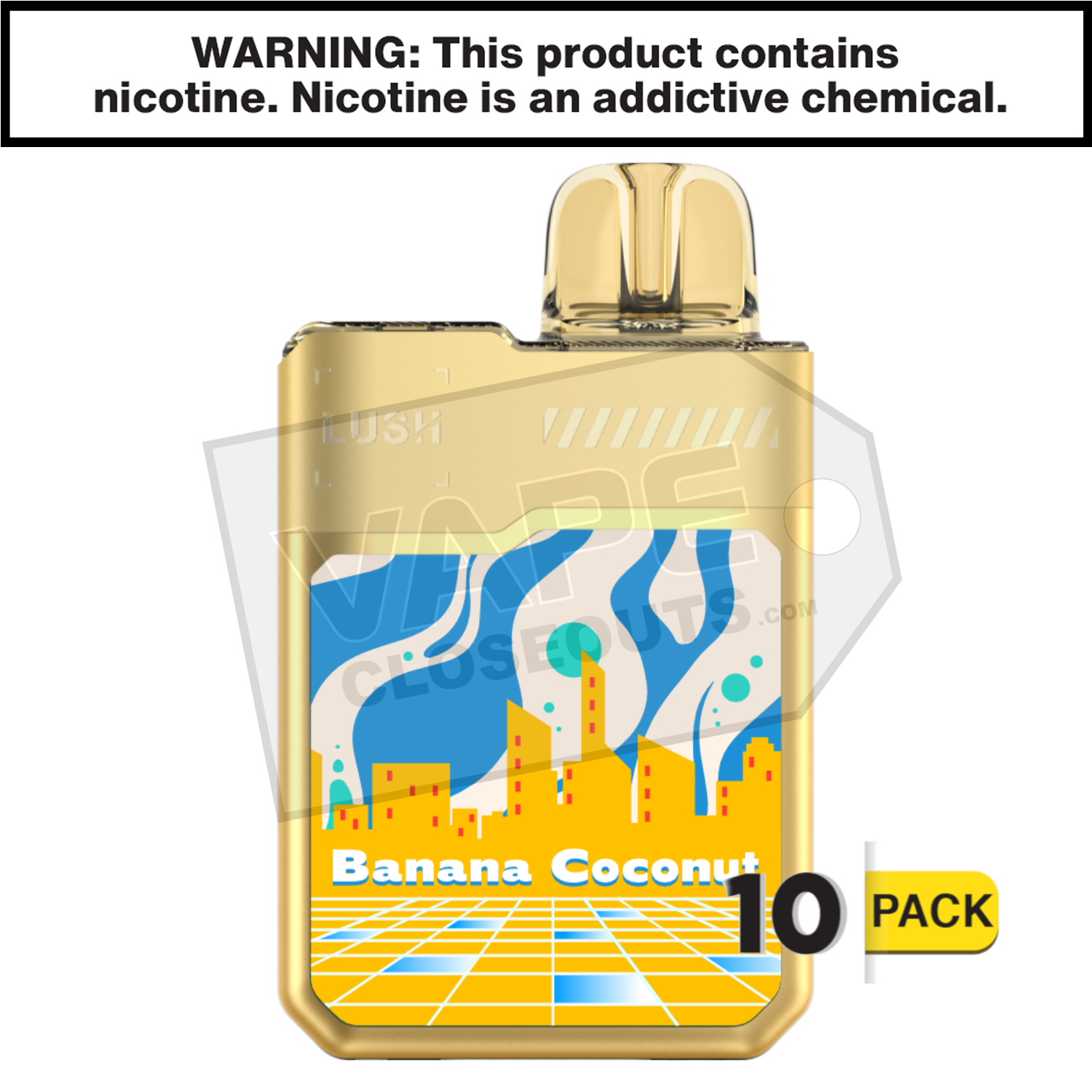 Banana Coconut Geek Bar Digiflavor Lush 20K Disposable Vape — image 2