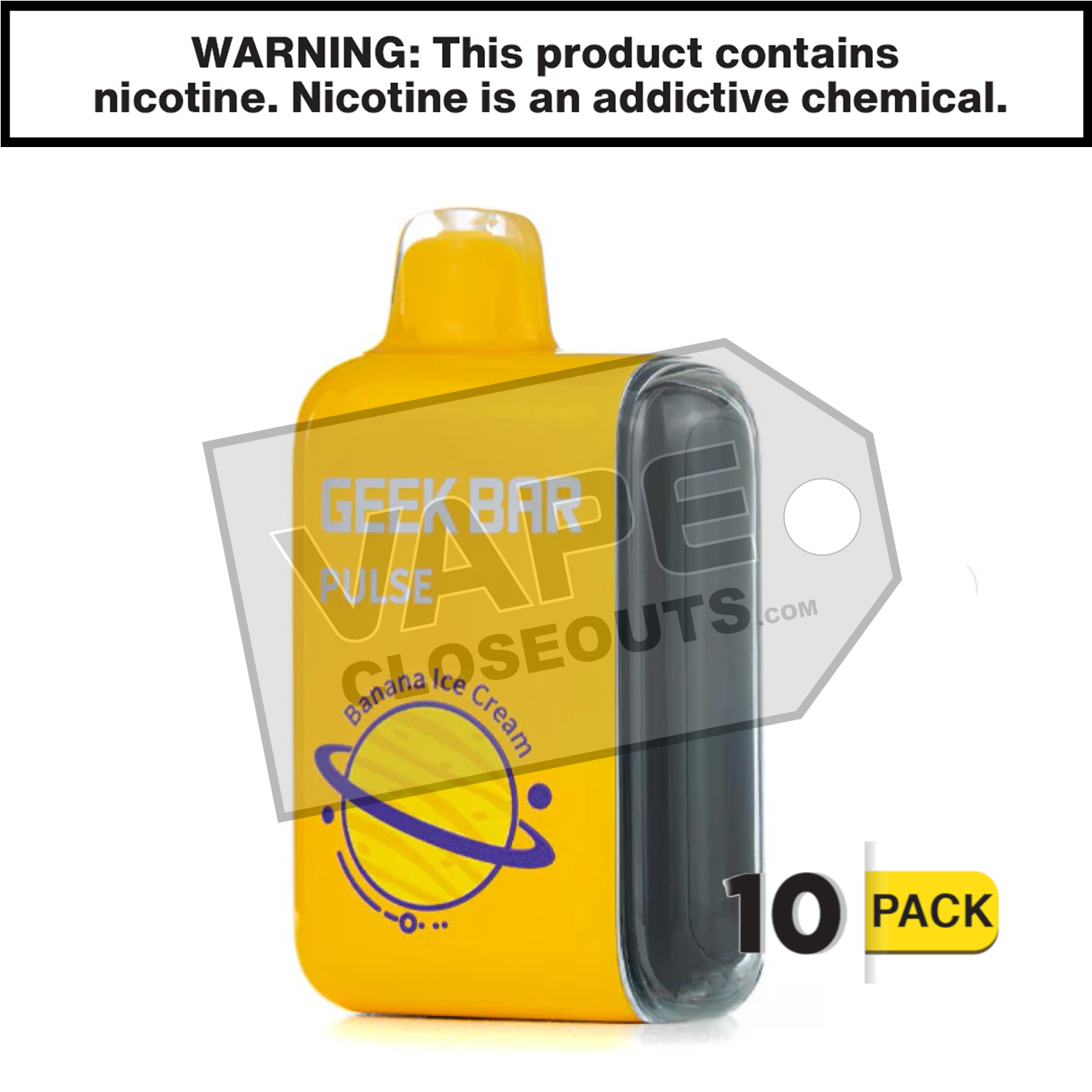 Banana Ice Cream Geek Bar Pulse Disposable Vape — image 2