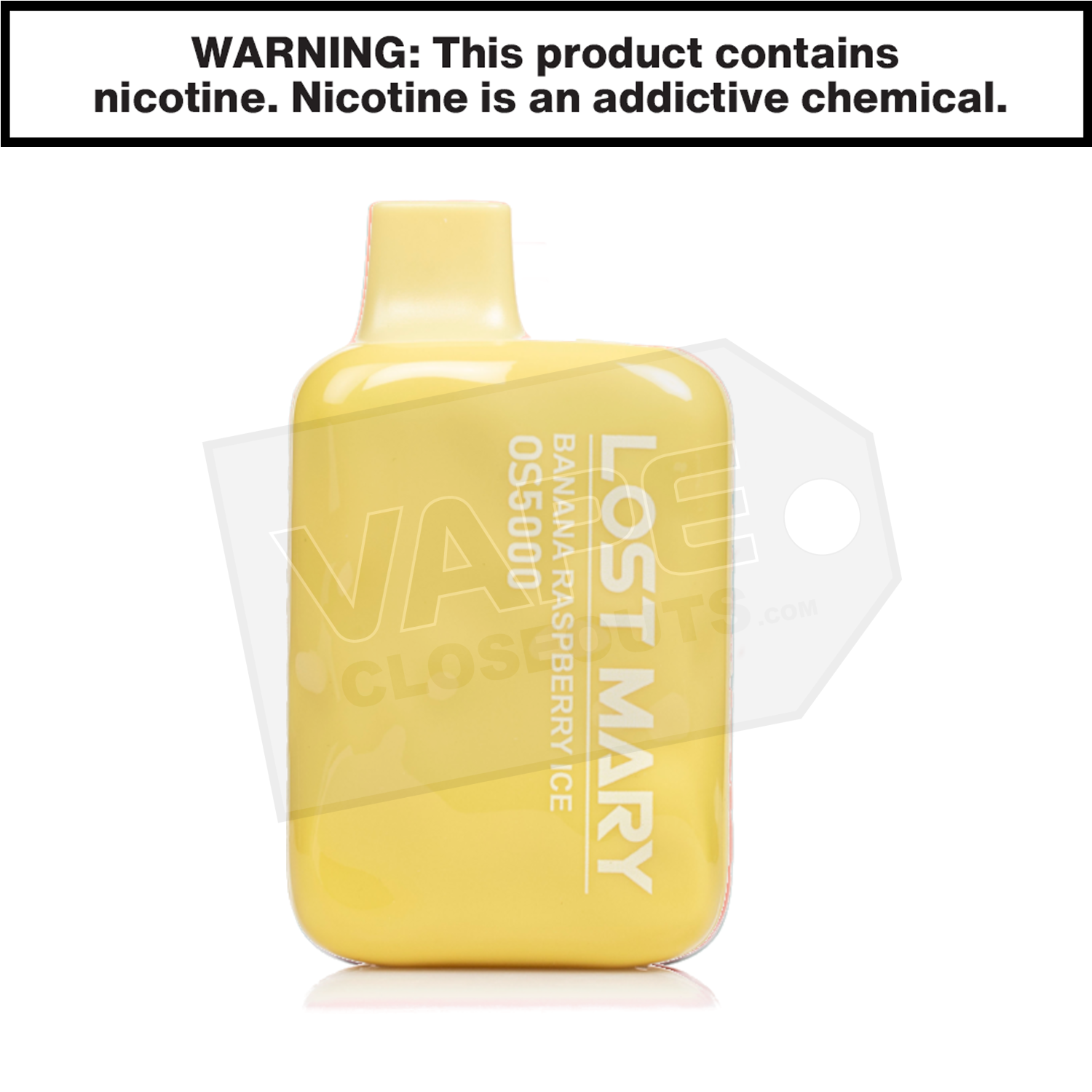 Banana Raspberry Ice Lost Mary OS5000 Disposable Vape