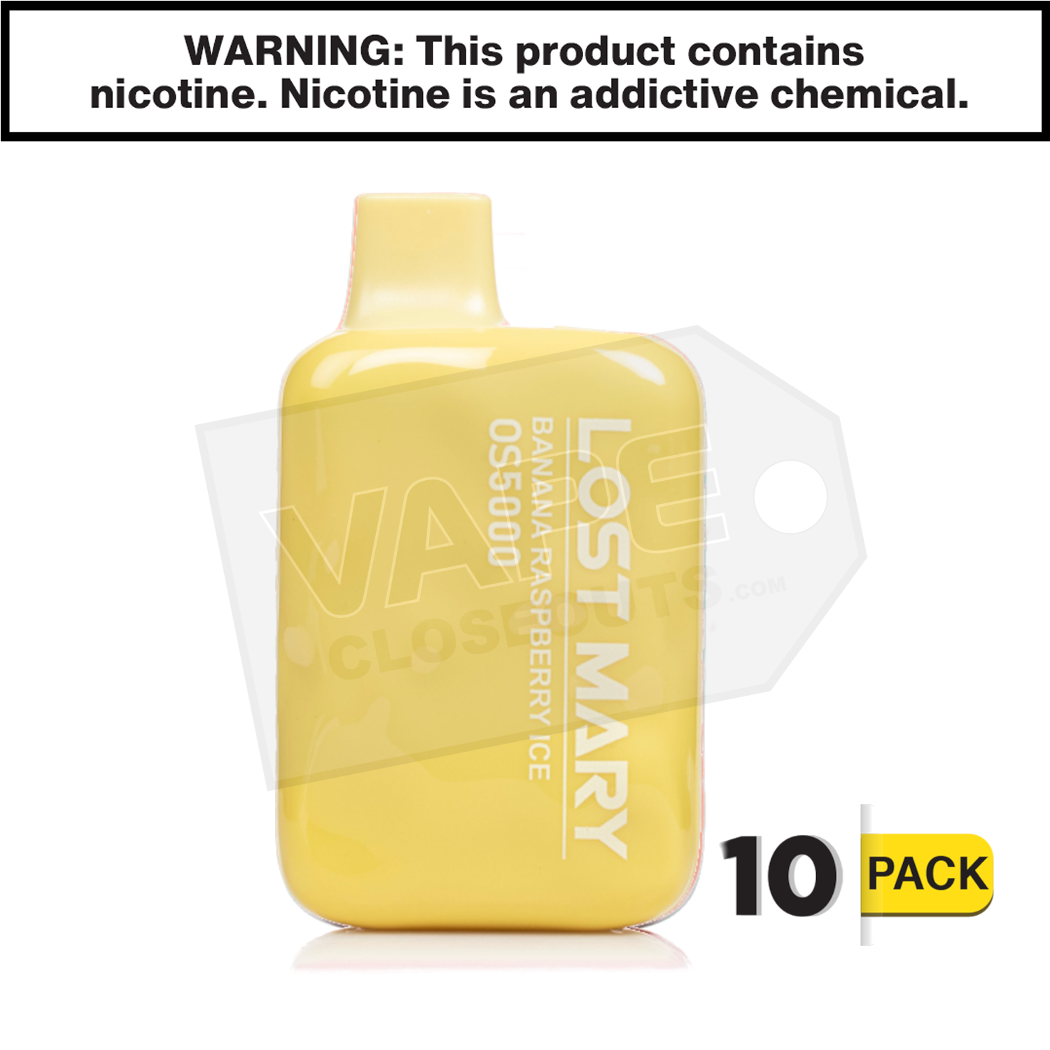Banana Raspberry Ice Lost Mary OS5000 Disposable Vape — image 2
