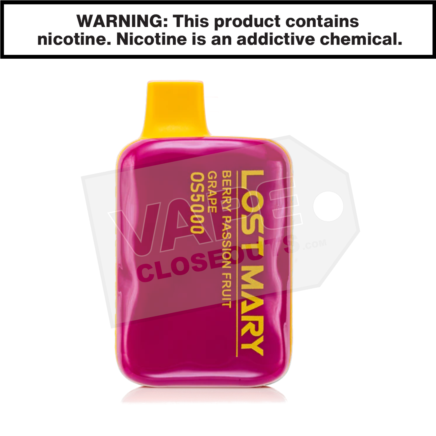 Berry Passion Fruit Grape Lost Mary OS5000 Disposable Vape