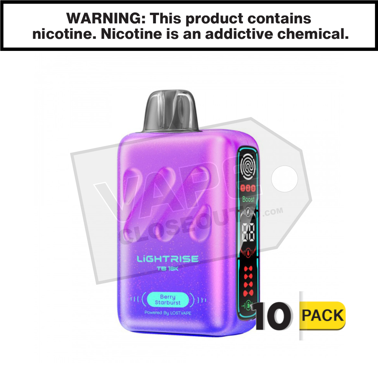 Berry Starburst Lightrise TB 18K Vape — image 2