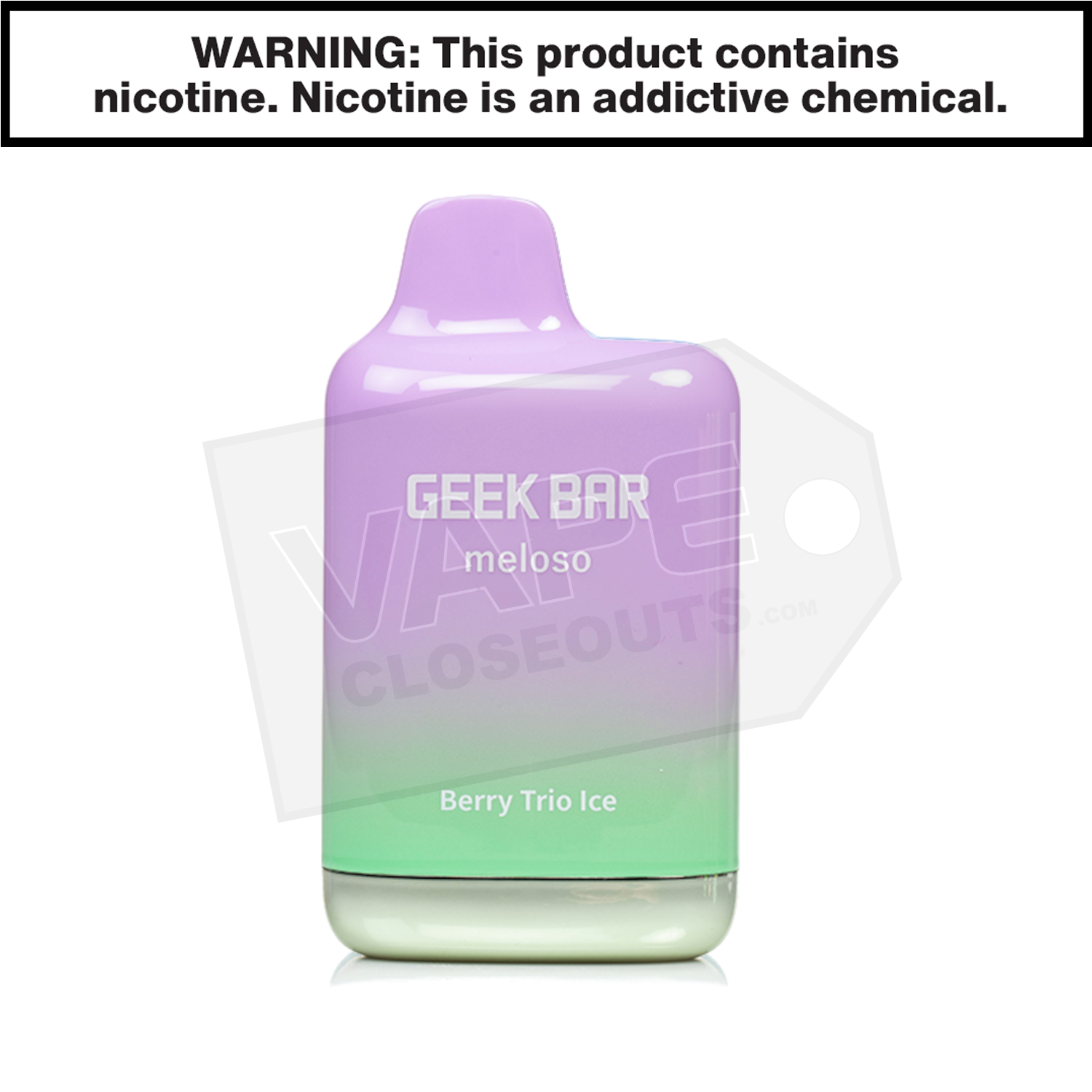 Berry Trio Ice Geek Bar Meloso Max Disposable Vape