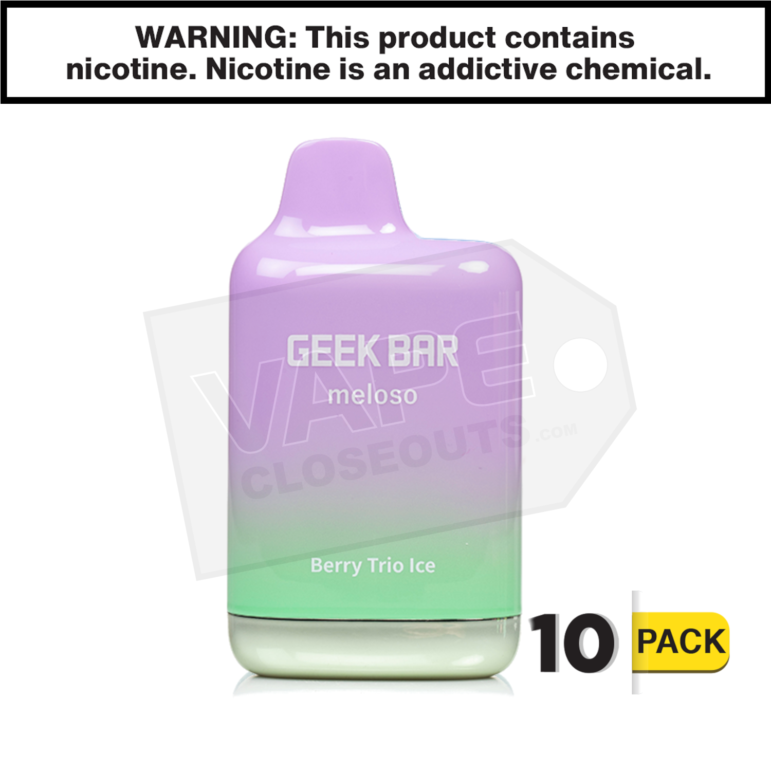 Berry Trio Ice Geek Bar Meloso Max Disposable Vape — image 2