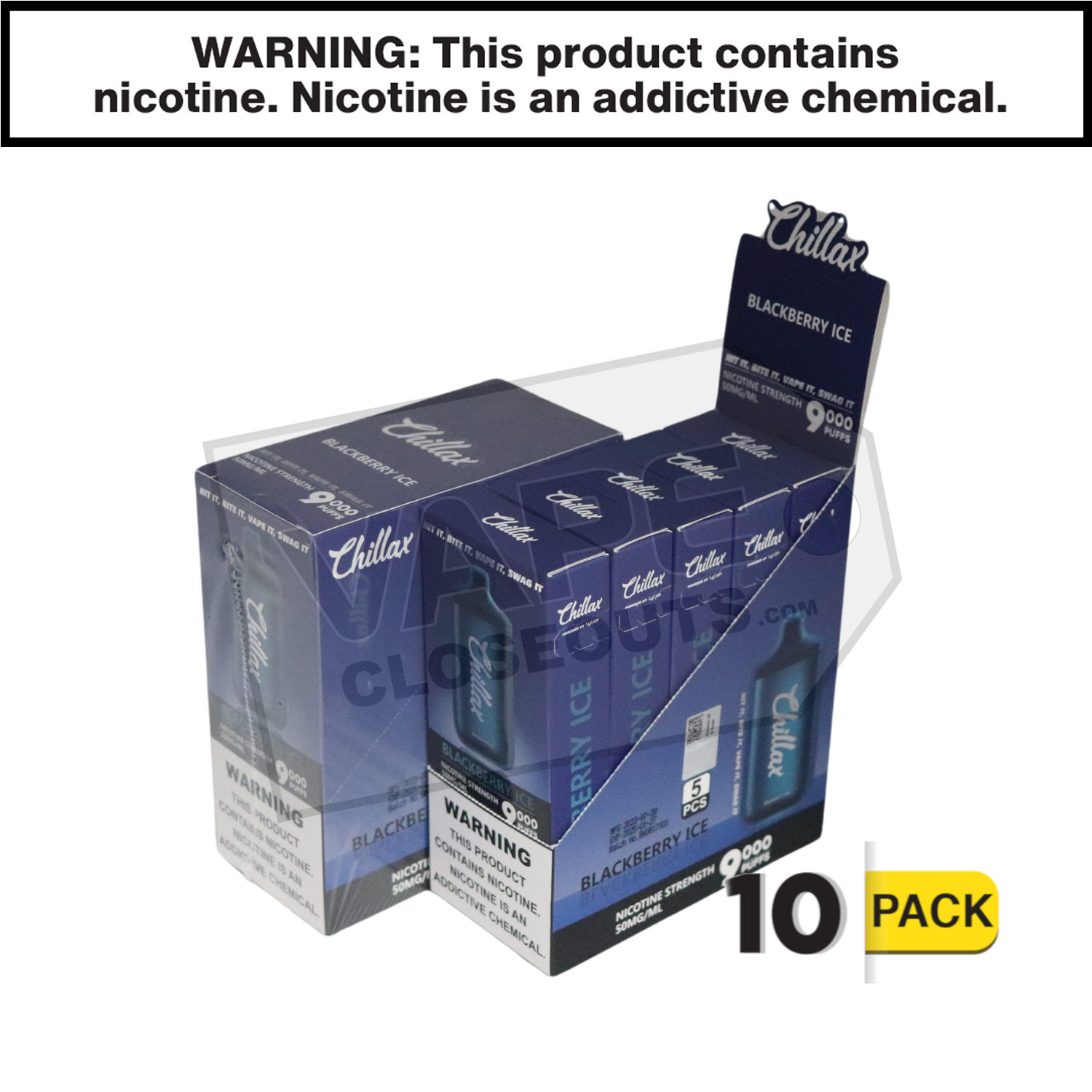 Blackberry Ice Chillax 9000 Disposable Vape — image 2