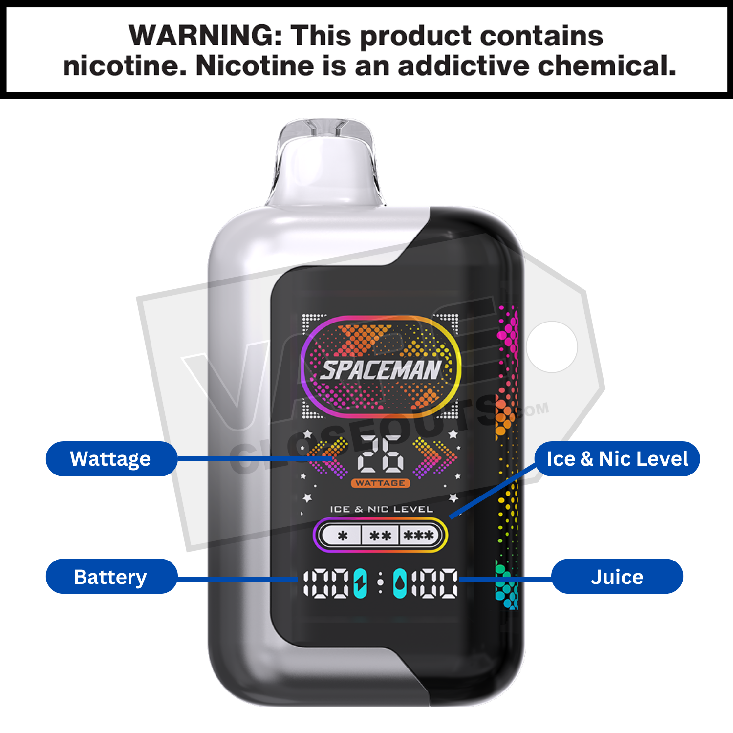 Blackberry Razz Spaceman SP40000 Disposable Vape — image 3