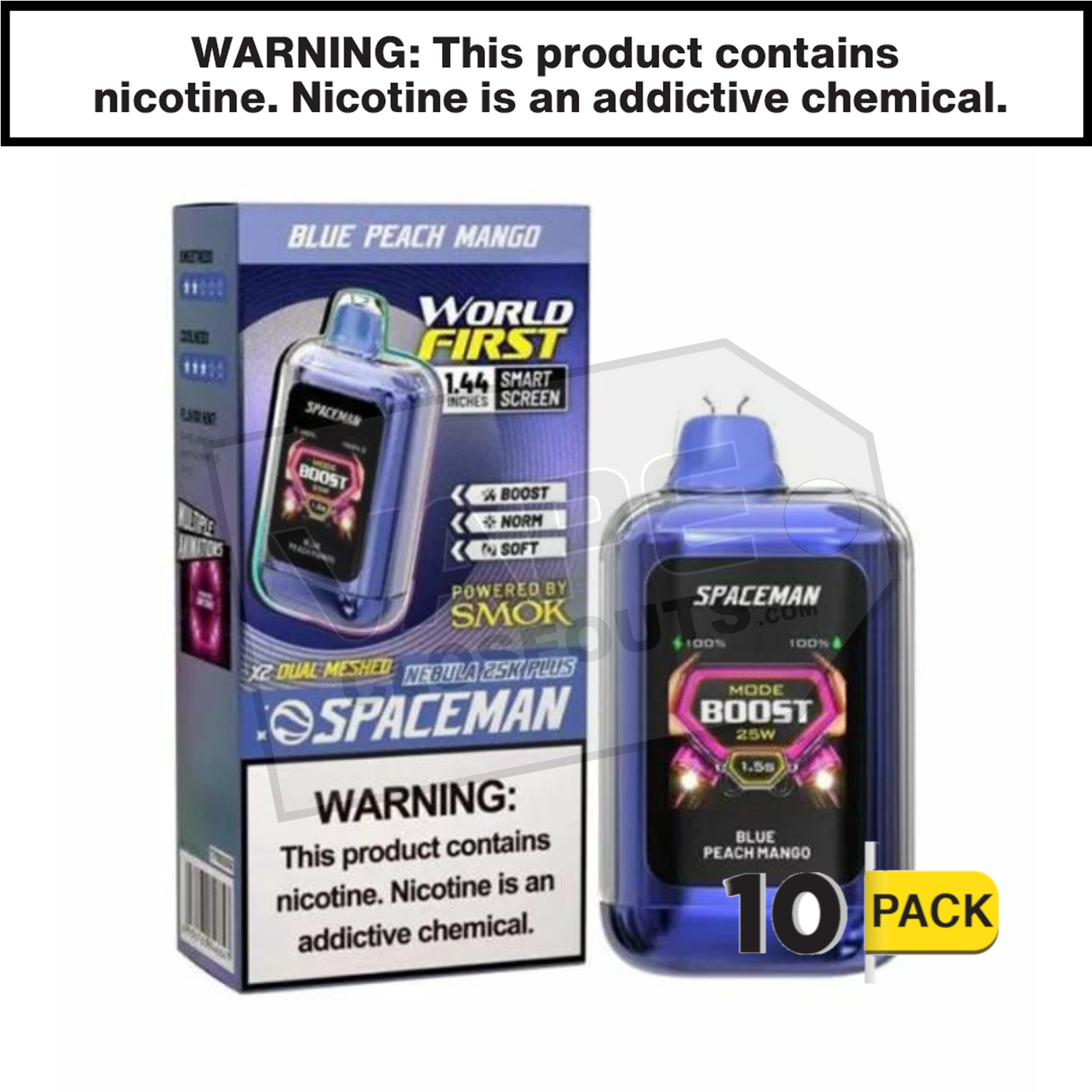Blue Peach Mango Spaceman Nebula 25K Plus Disposable Vape — image 2