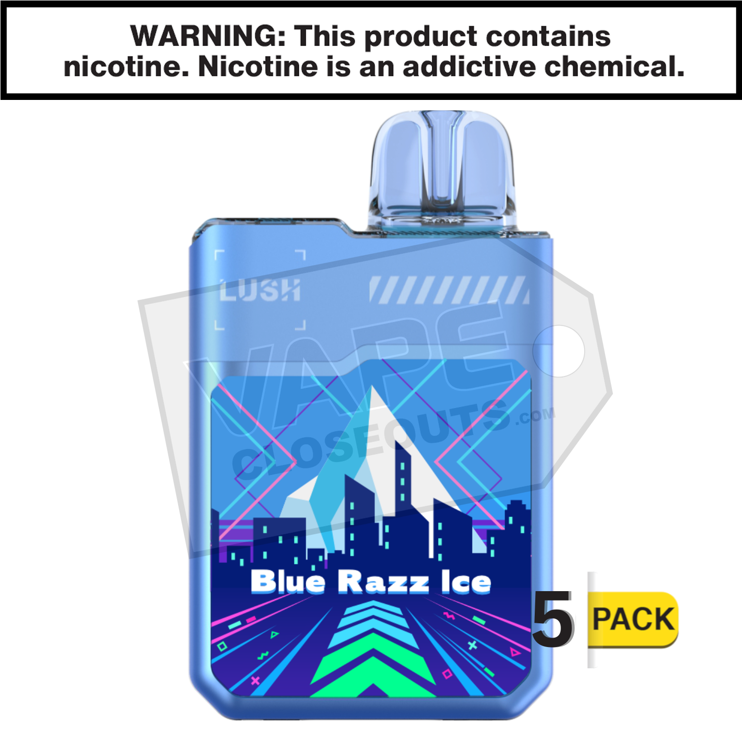 Blue Razz Ice Geek Bar Digiflavor Lush 20K Disposable Vape