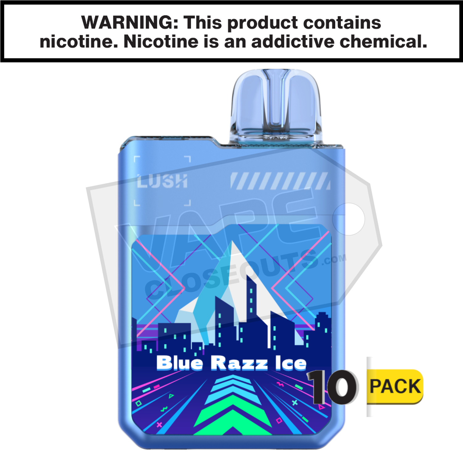 Blue Razz Ice Geek Bar Digiflavor Lush 20K Disposable Vape — image 2
