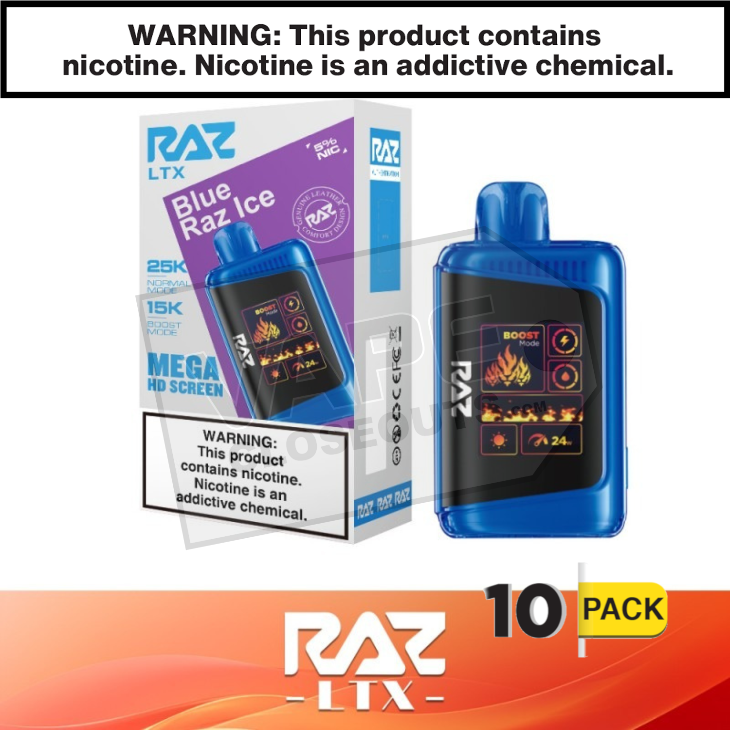 Blue Razz Ice RAZ LTX 25K Disposable Vape — image 2
