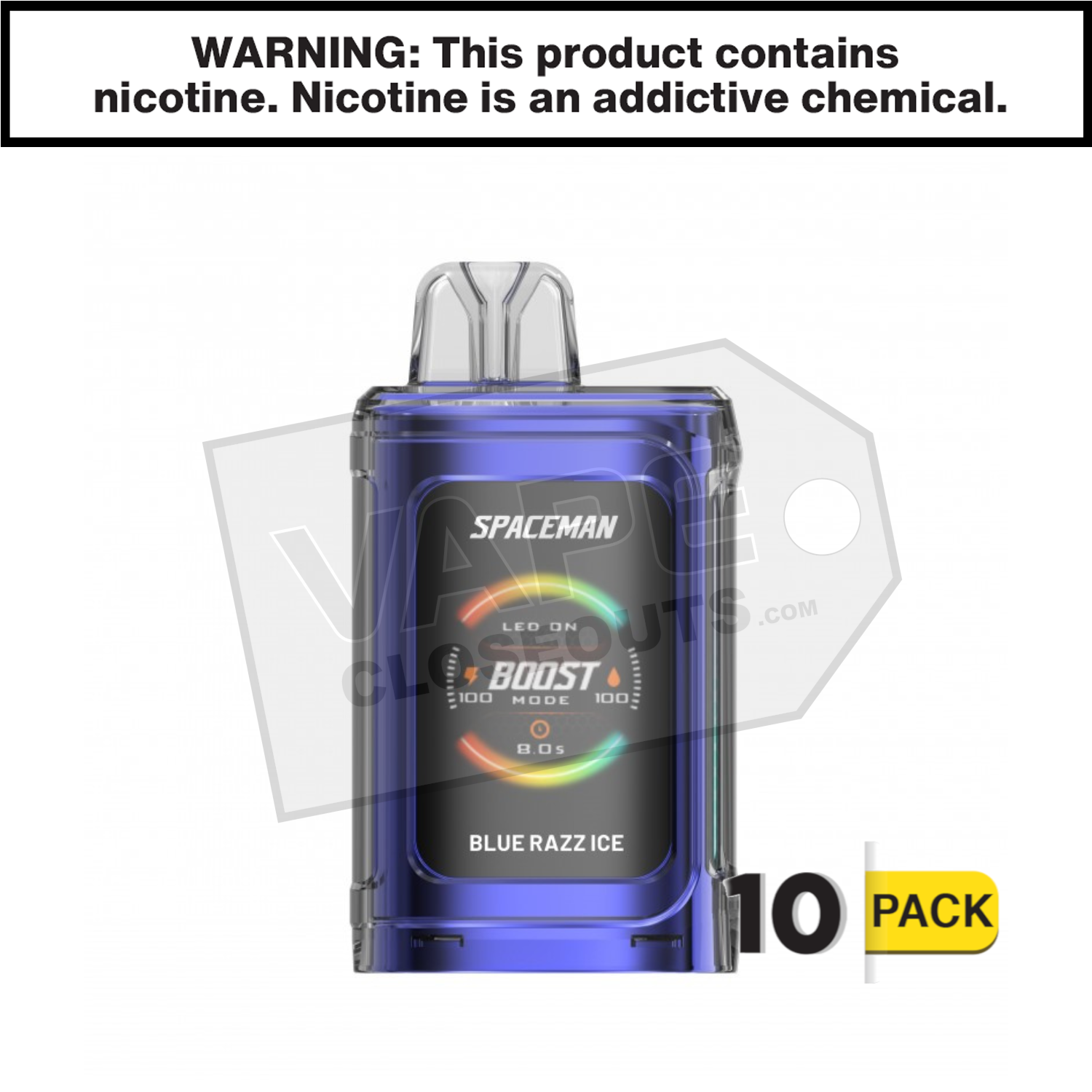 Blue Razz Ice Spaceman Prism 20k Disposable Vape — image 2