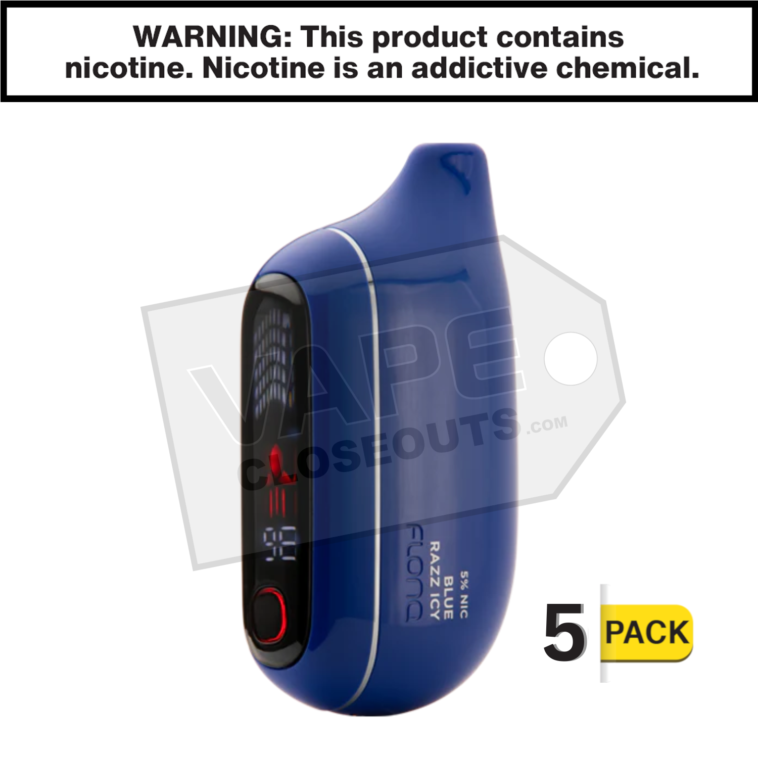 Blue Razz Icy FLONQ Max Pro 20K Disposable Vape