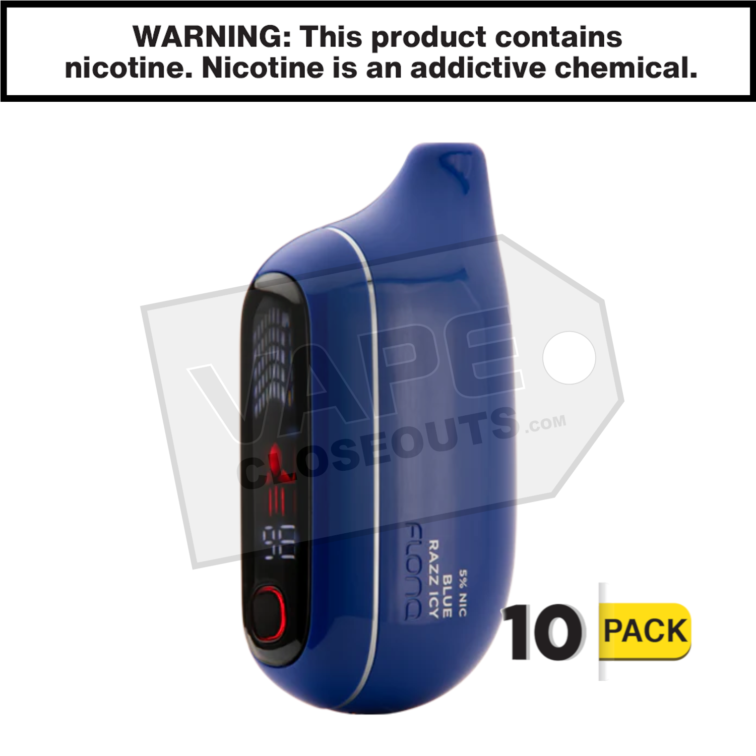 Blue Razz Icy FLONQ Max Pro 20K Disposable Vape — image 2
