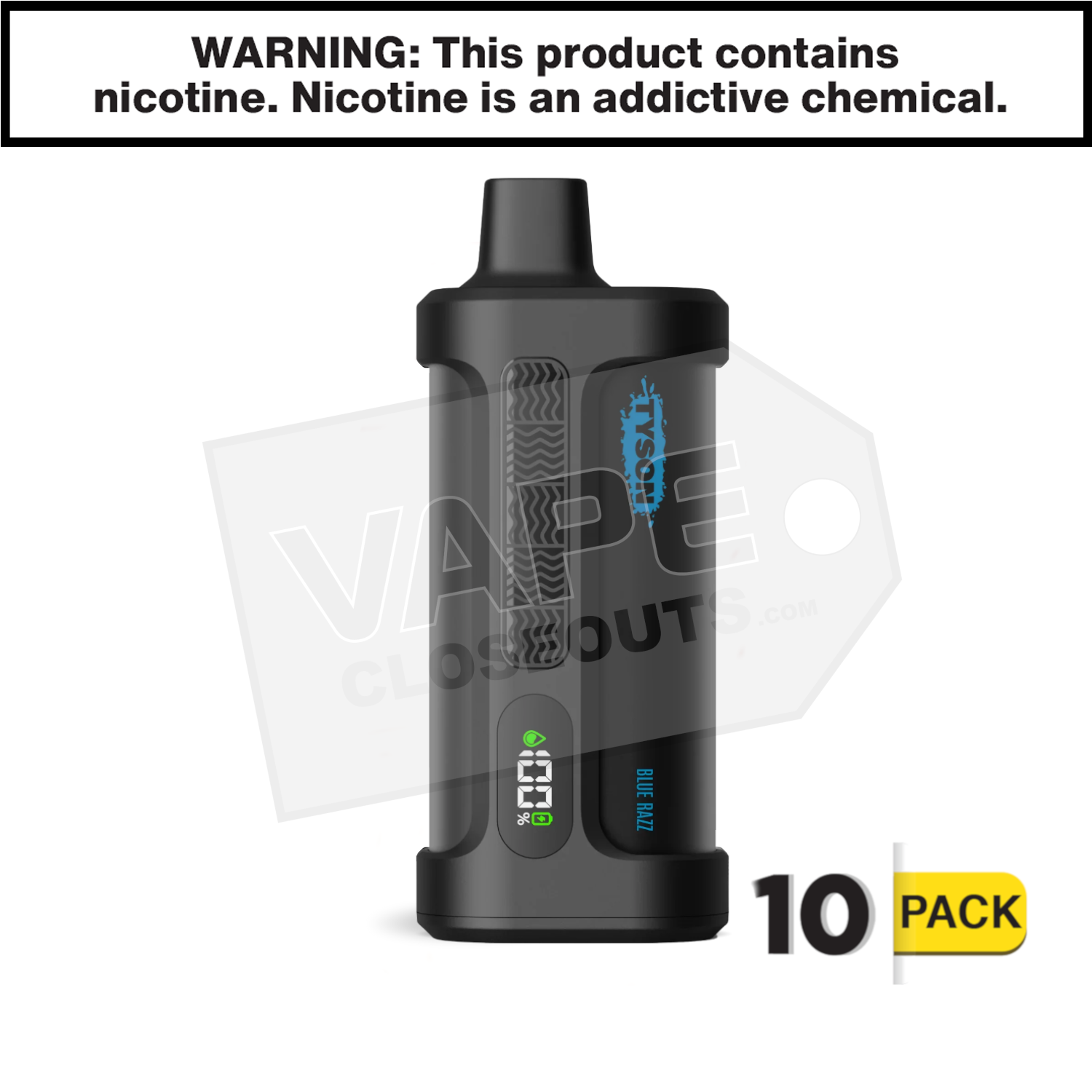Blue Razz Tyson 2.0 Iron Mike 15,000 Puff Disposable Vape — image 2
