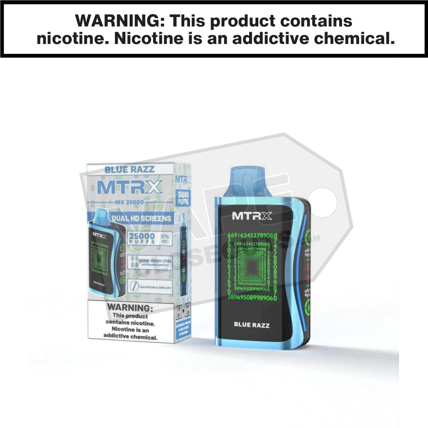Blue Razz MTRX MX 25000 Disposable Vape