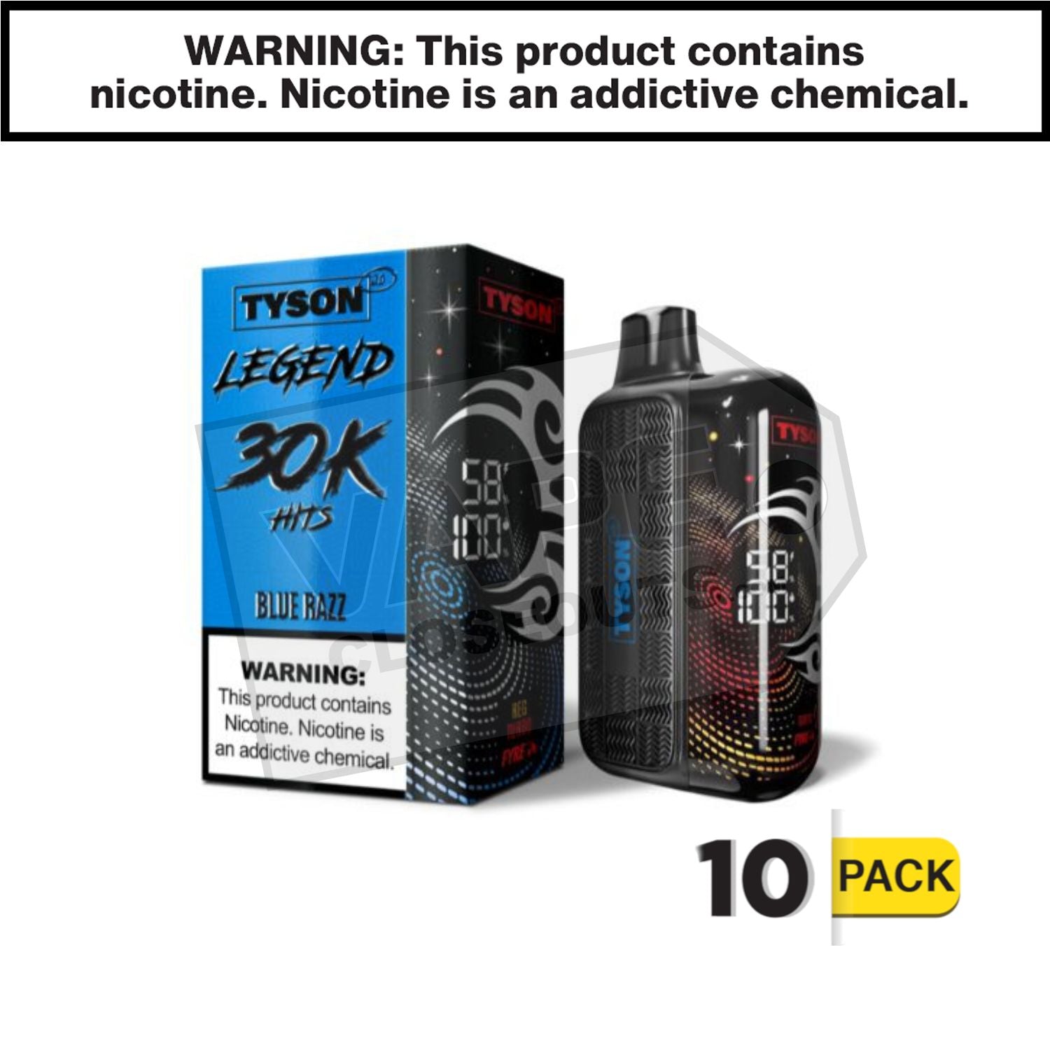 Blue Razz Tyson 2.0 Legend 30k Disposable Vape — image 2
