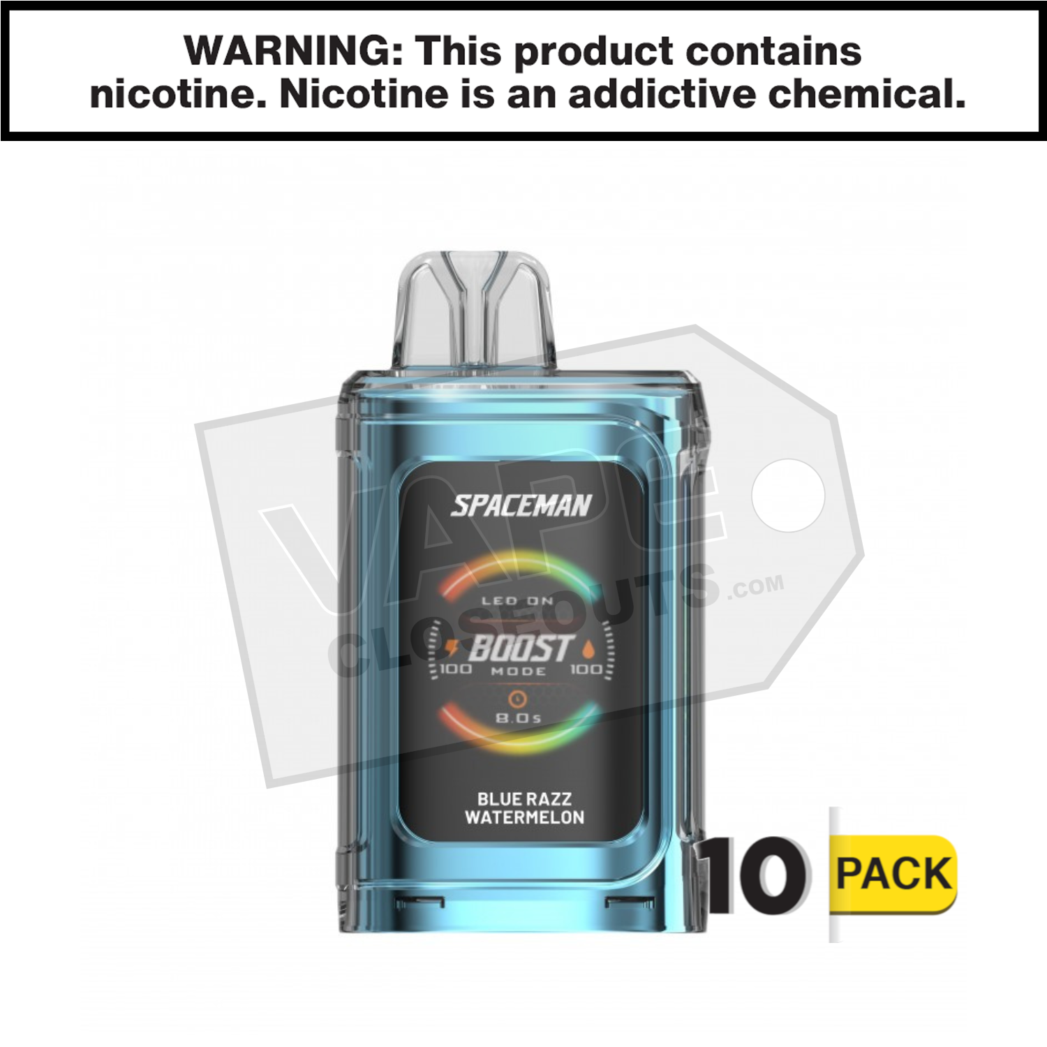 Blue Razz Watermelon Spaceman Prism 20k Disposable Vape — image 2