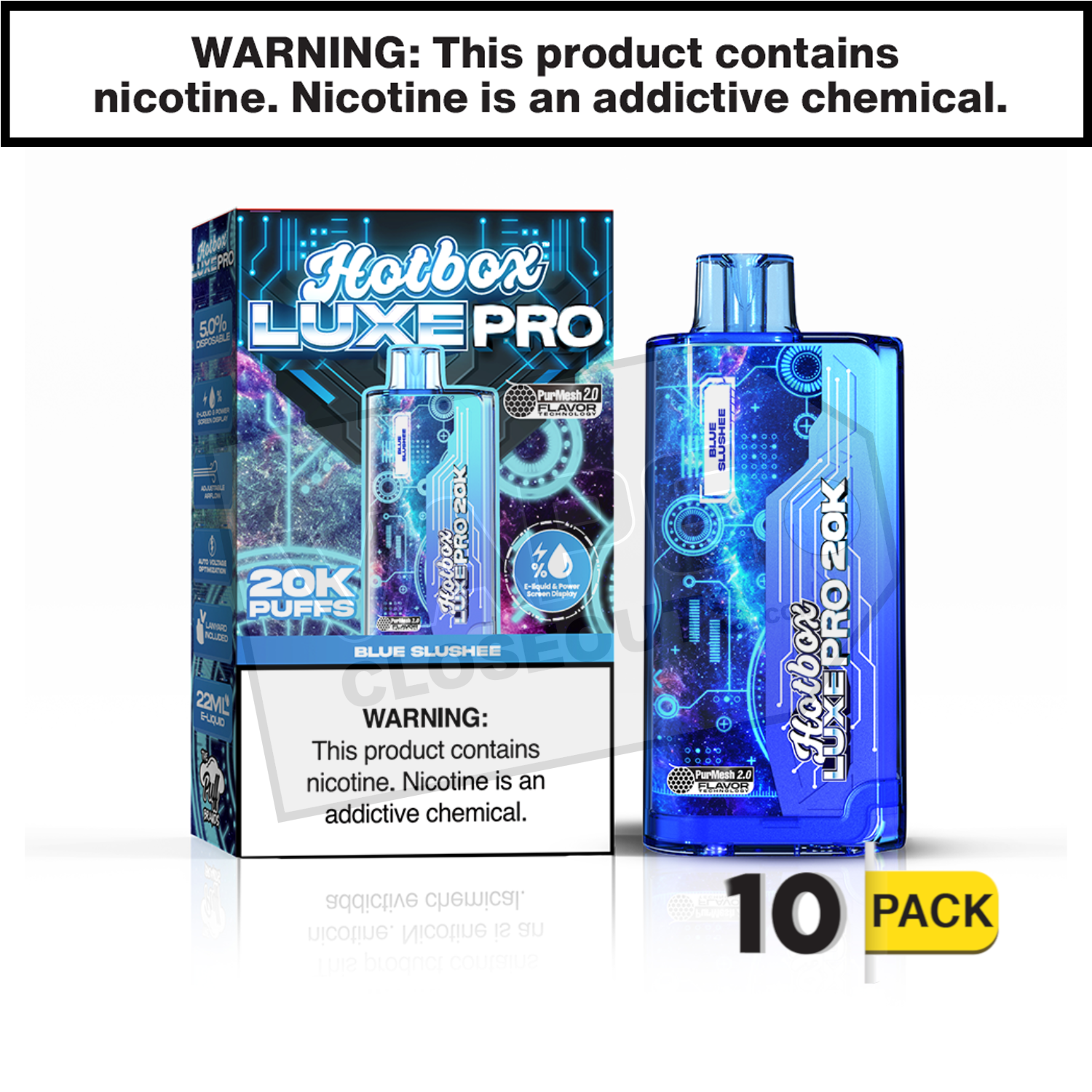 Blue Slushee Hotbox Luxe Pro 20K Disposable Vape — image 2