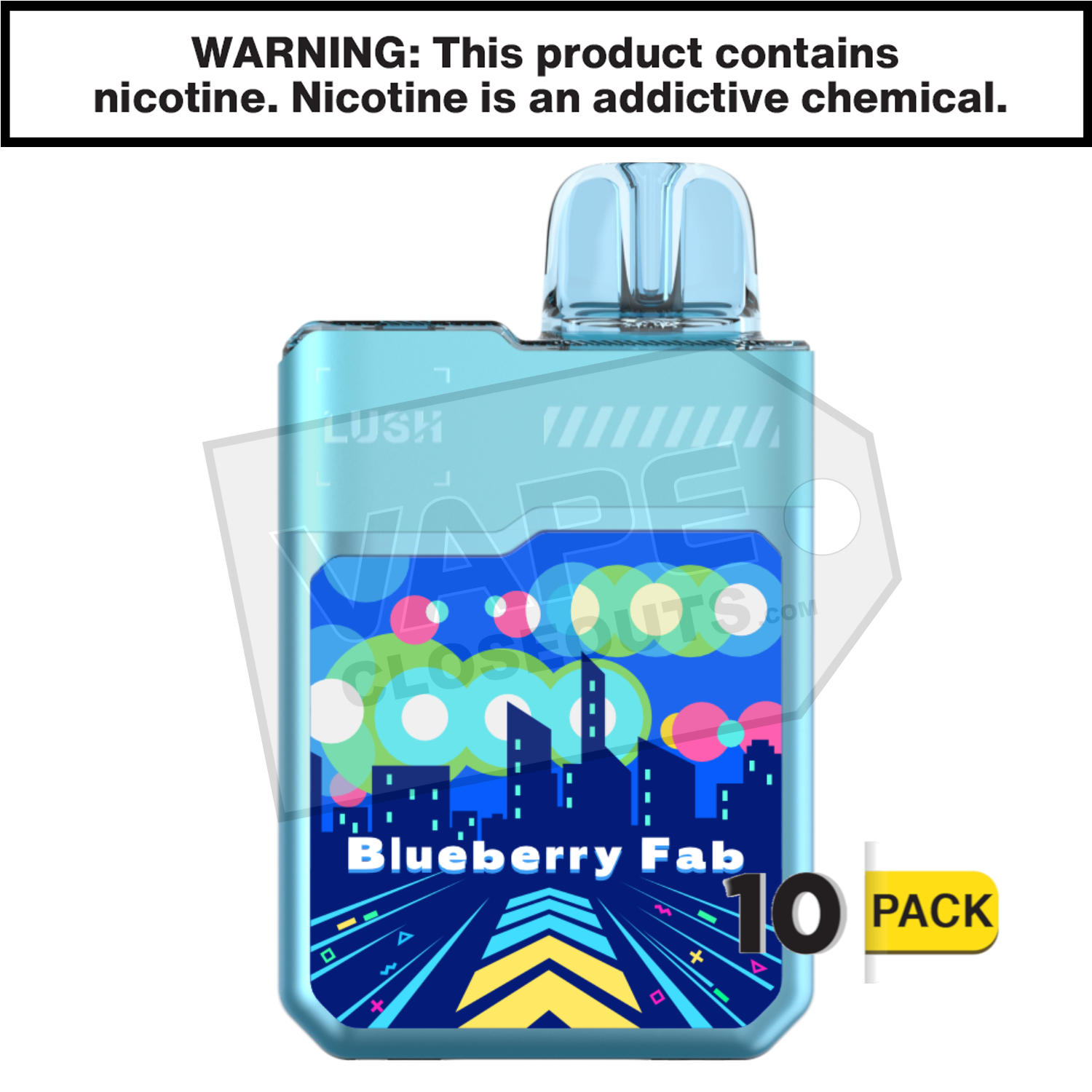 Blueberry Fab Geek Bar Digiflavor Lush 20K Disposable Vape — image 2