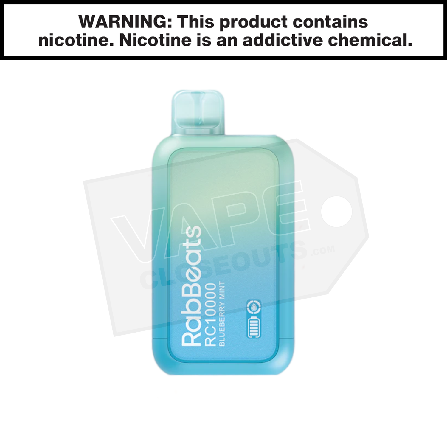 Blueberry Mint RabBeats RC10000 Vape
