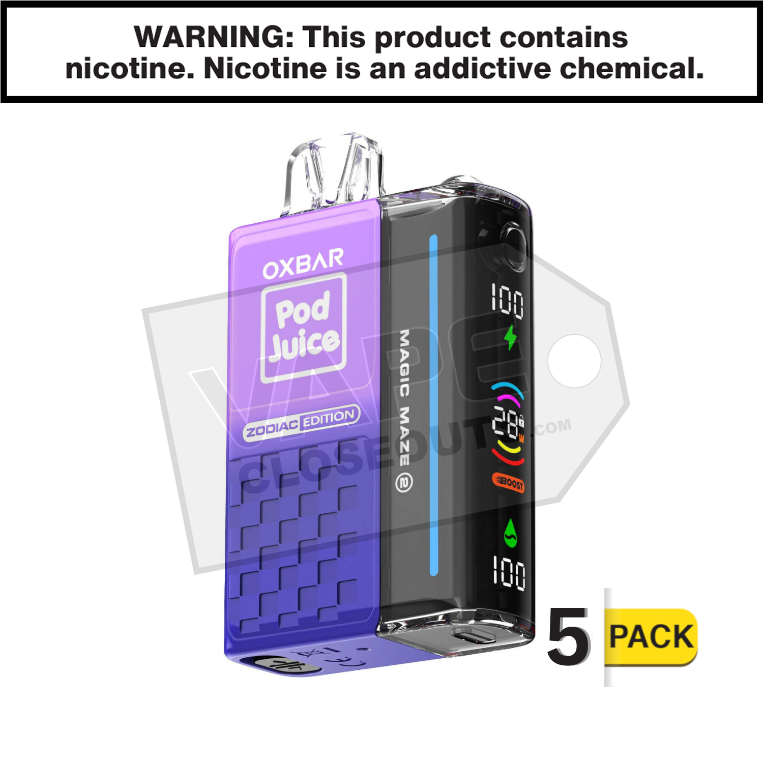Blueberry Muffin Oxbar Magic Maze 2 30K Disposable Vape