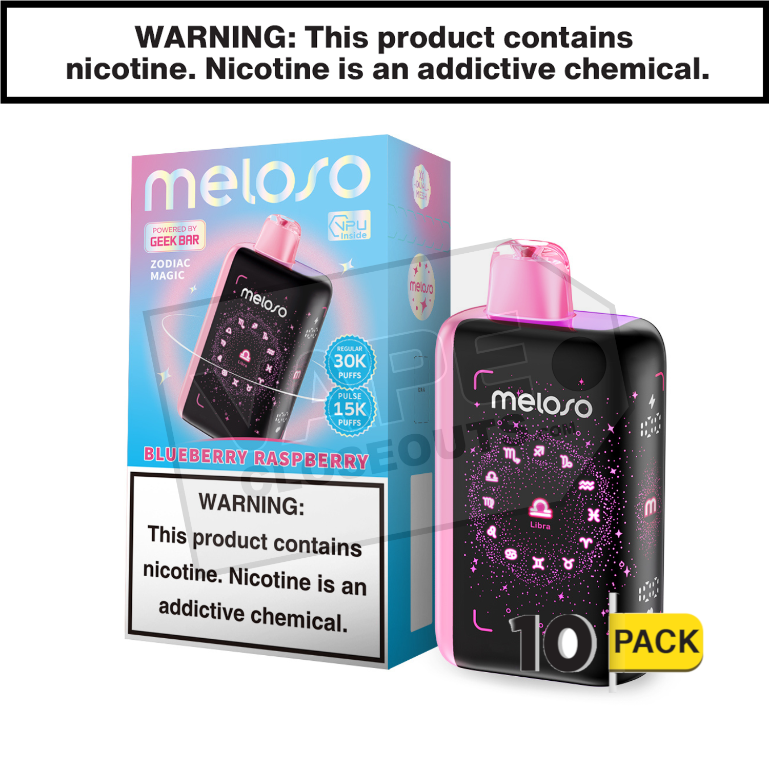 Blueberry Raspberry Geek Bar Meloso 30K Disposable Vape — image 2