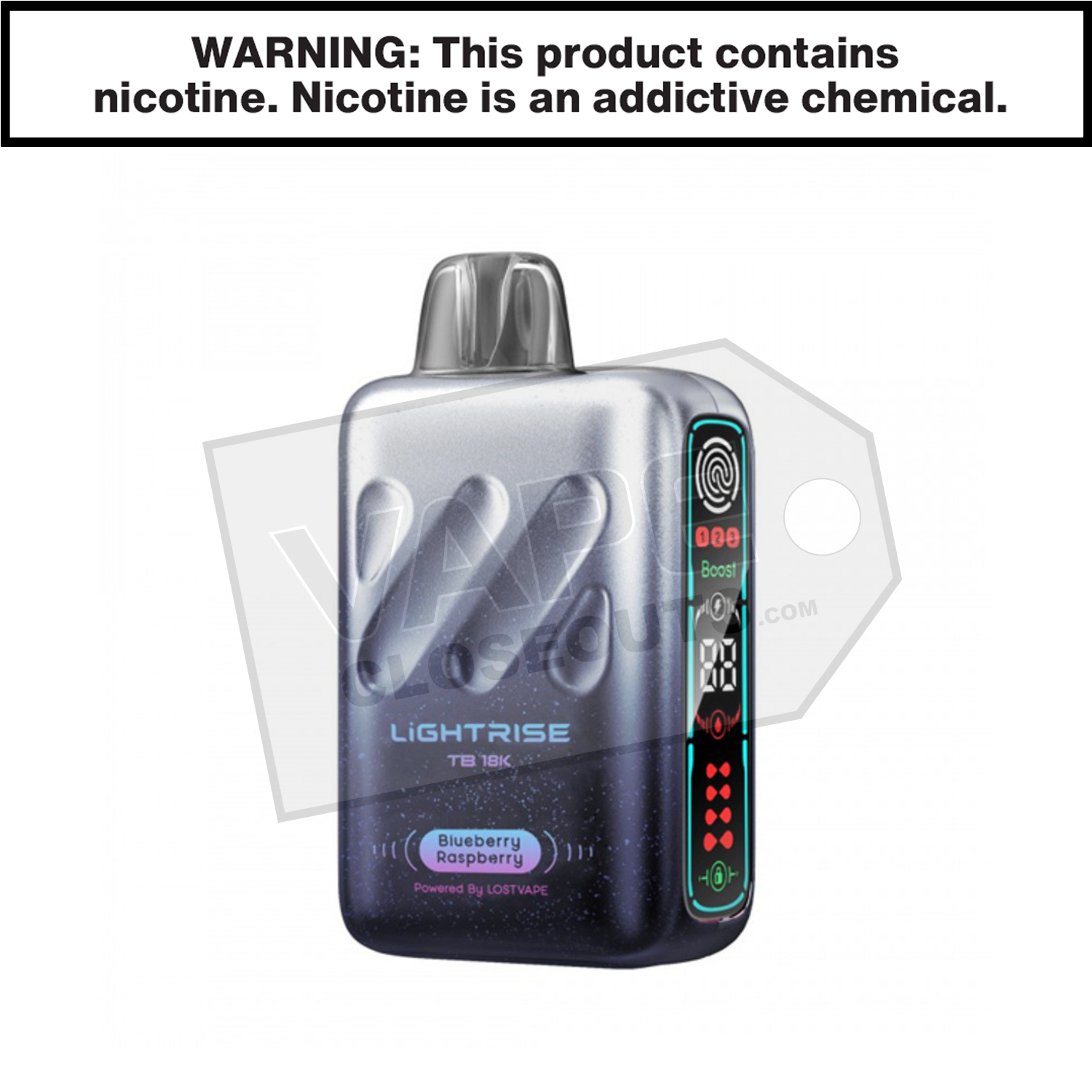 Blueberry Raspberry Lightrise TB 18K Vape