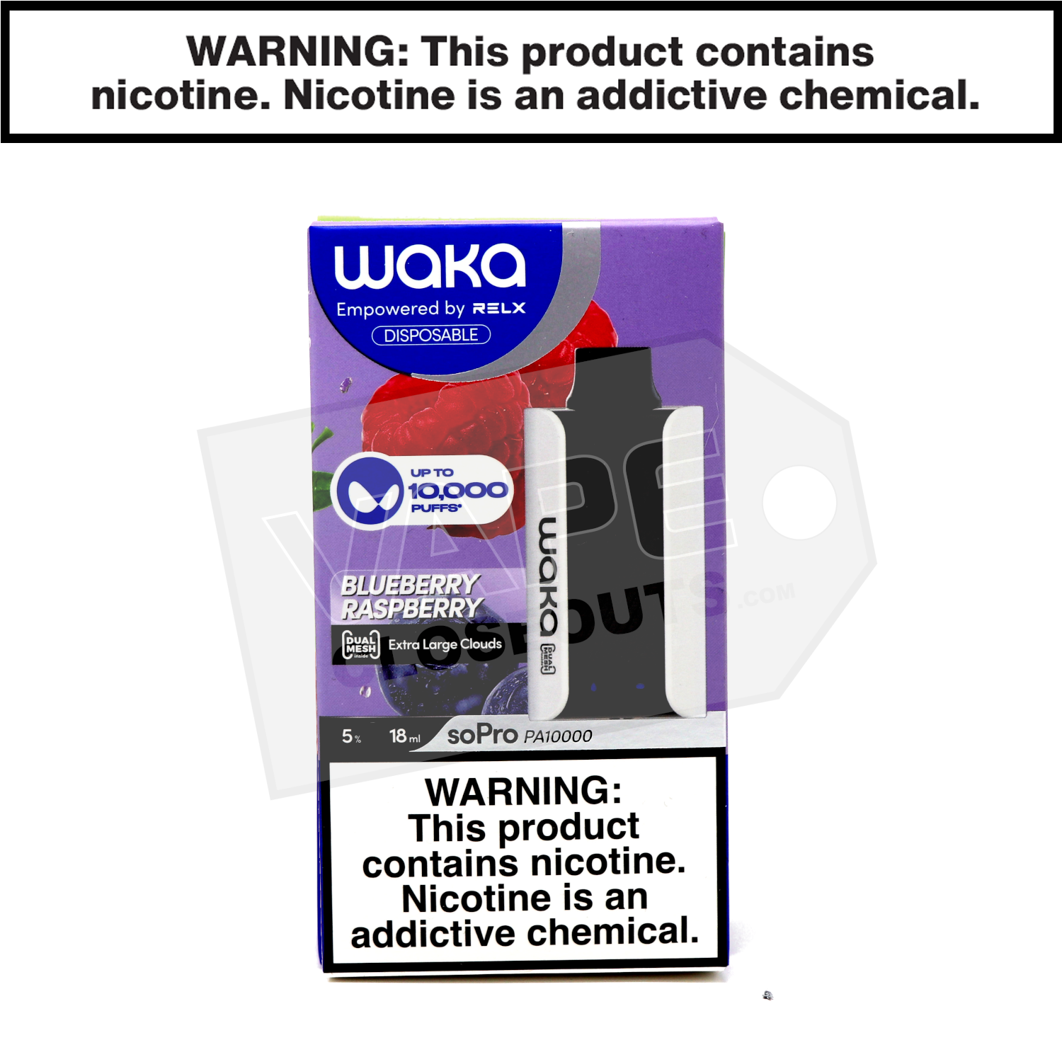 Blueberry Raspberry WAKA soPro PA10000 Disposable Vape