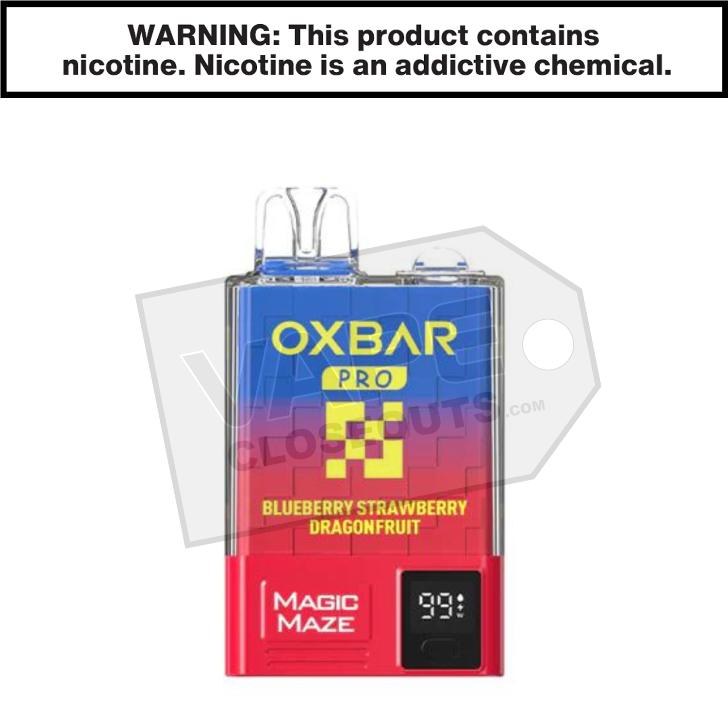 Blueberry Strawberry Dragonfruit OXBAR Magic Maze Pro 10K