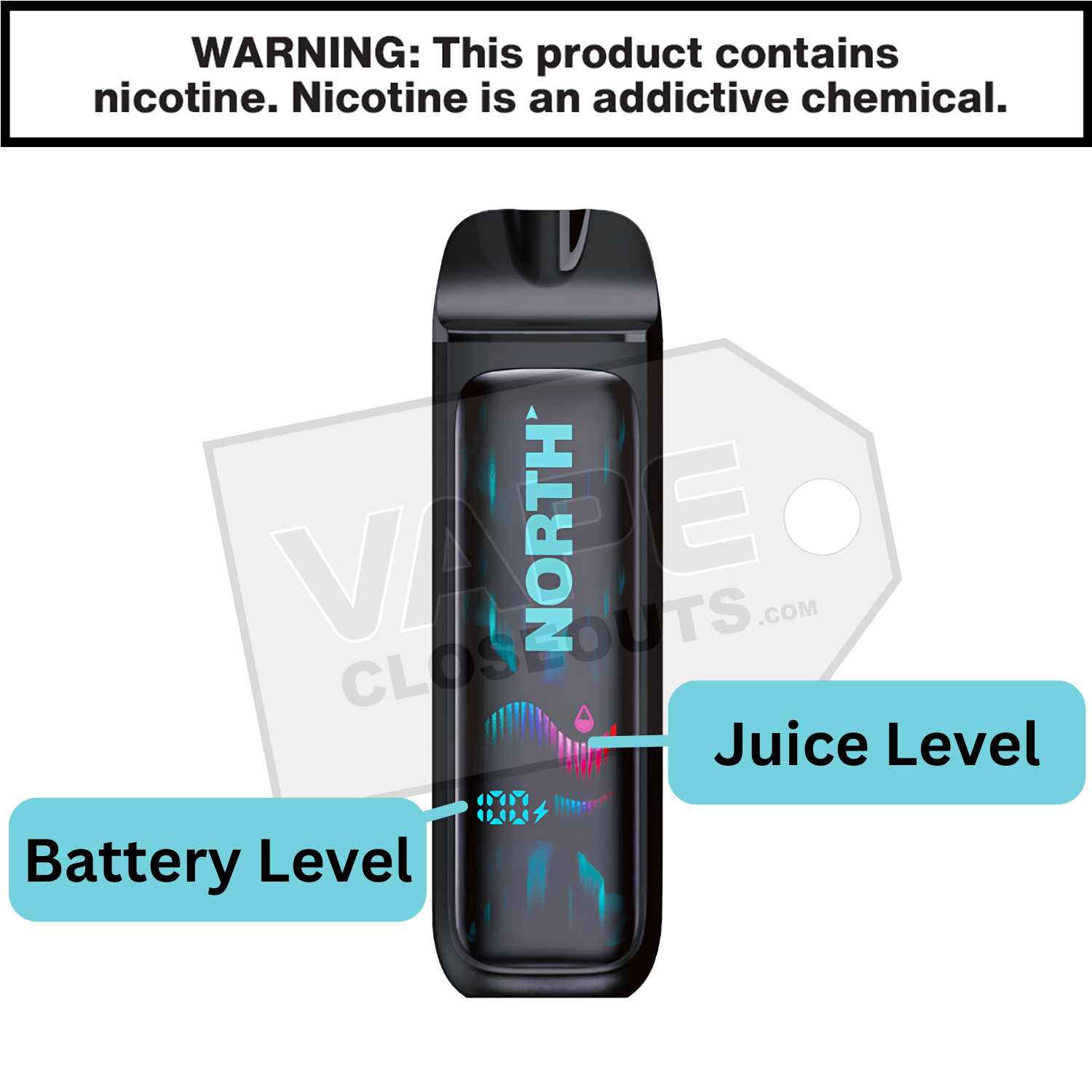 Blueberry Watermelon North Vision 15k Disposable Vape — image 3