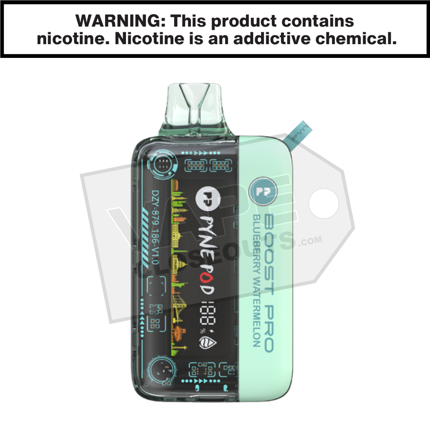 Blueberry Watermelon Pyne Pod Boost Pro 20K Disposable Vape