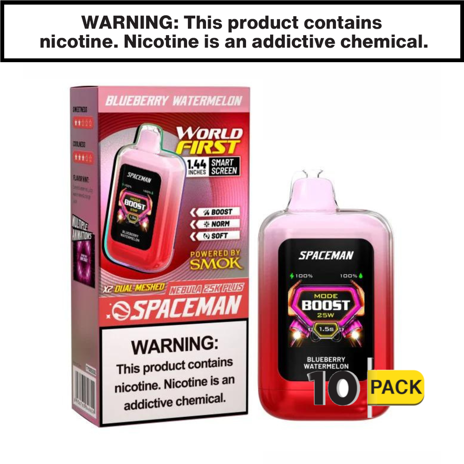 Blueberry Watermelon Spaceman Nebula 25K Plus Disposable Vape — image 2